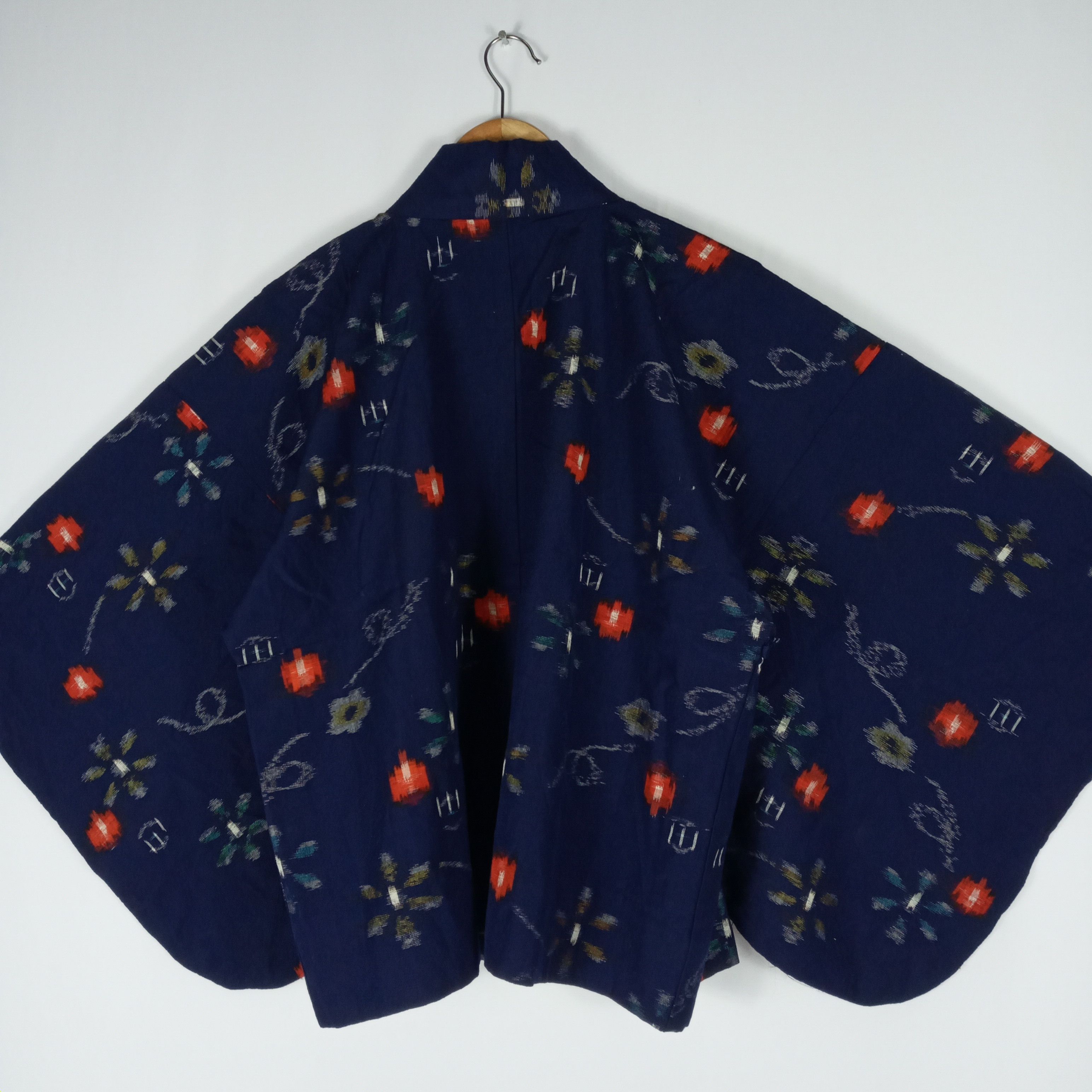 Japanese Brand × Vintage Rare Japanese Kimono Flower Fullprint Cropped Capes Design Size US M / EU 48-50 / 2 - 4 Thumbnail