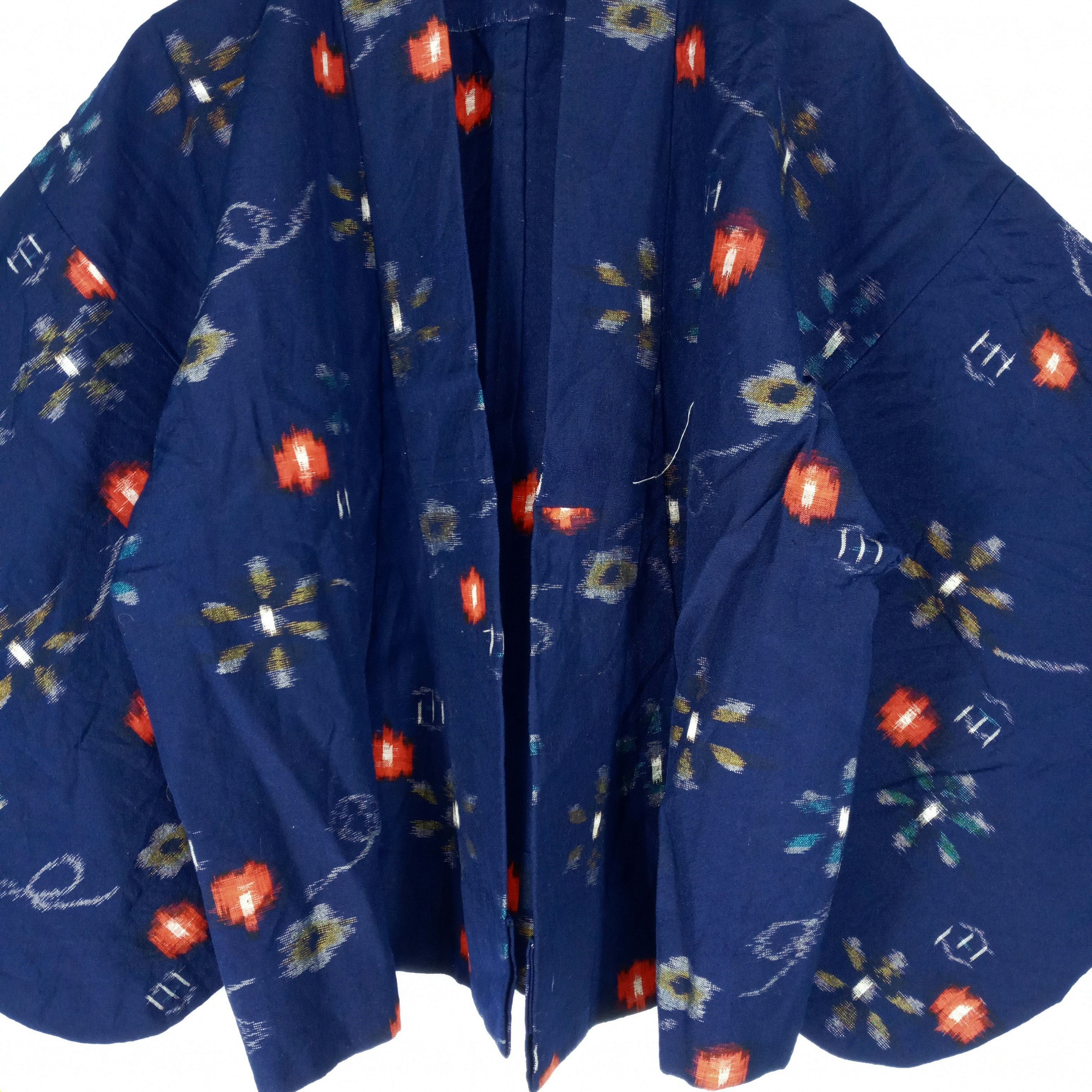 Japanese Brand × Vintage Rare Japanese Kimono Flower Fullprint Cropped Capes Design Size US M / EU 48-50 / 2 - 2 Thumbnail