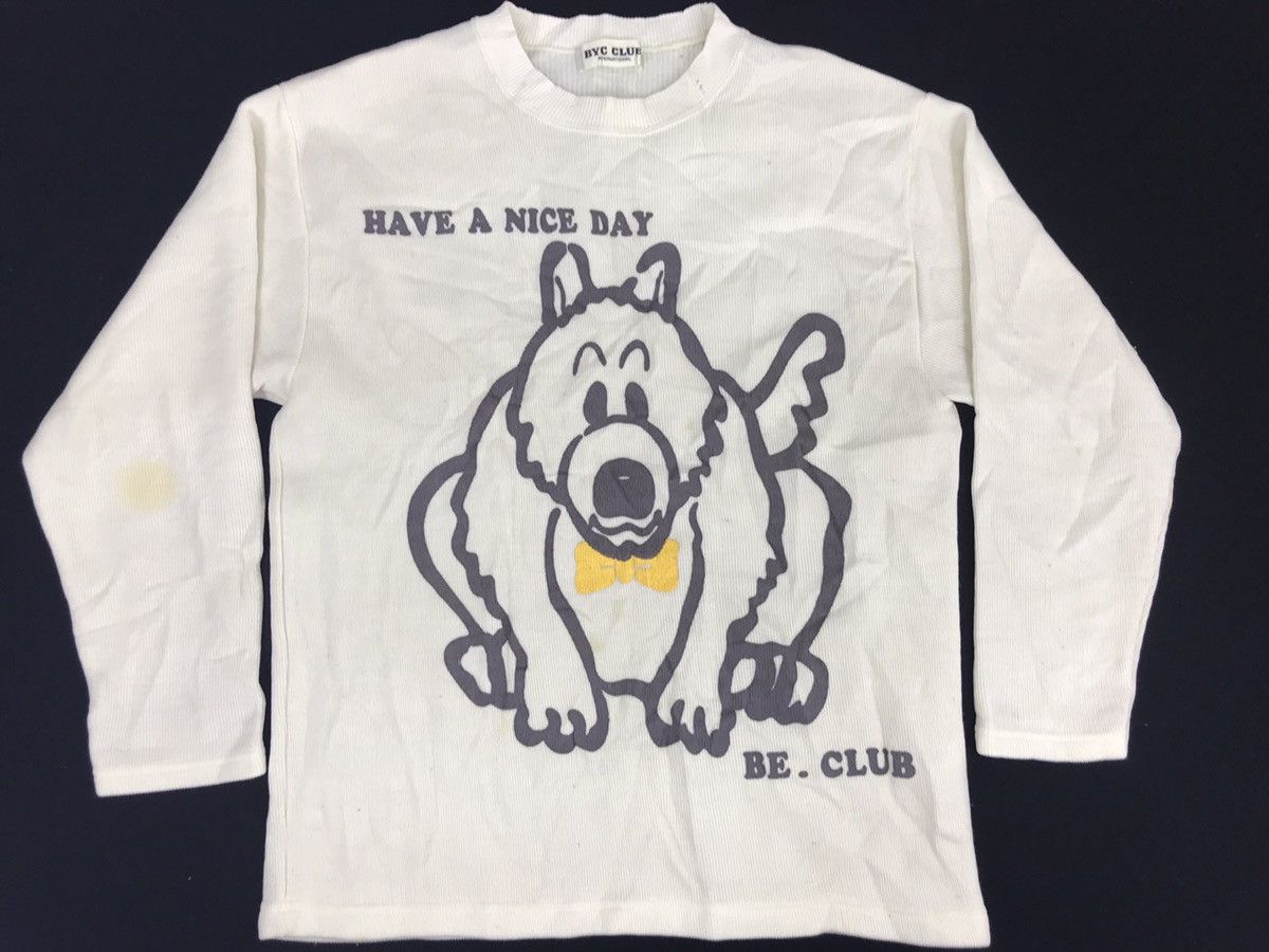 Japanese Brand × Vintage Vintage BYC Be Club Big Bear Logo Sweatshirt Pull Over Size US S / EU 44-46 / 1 - 1 Thumbnail