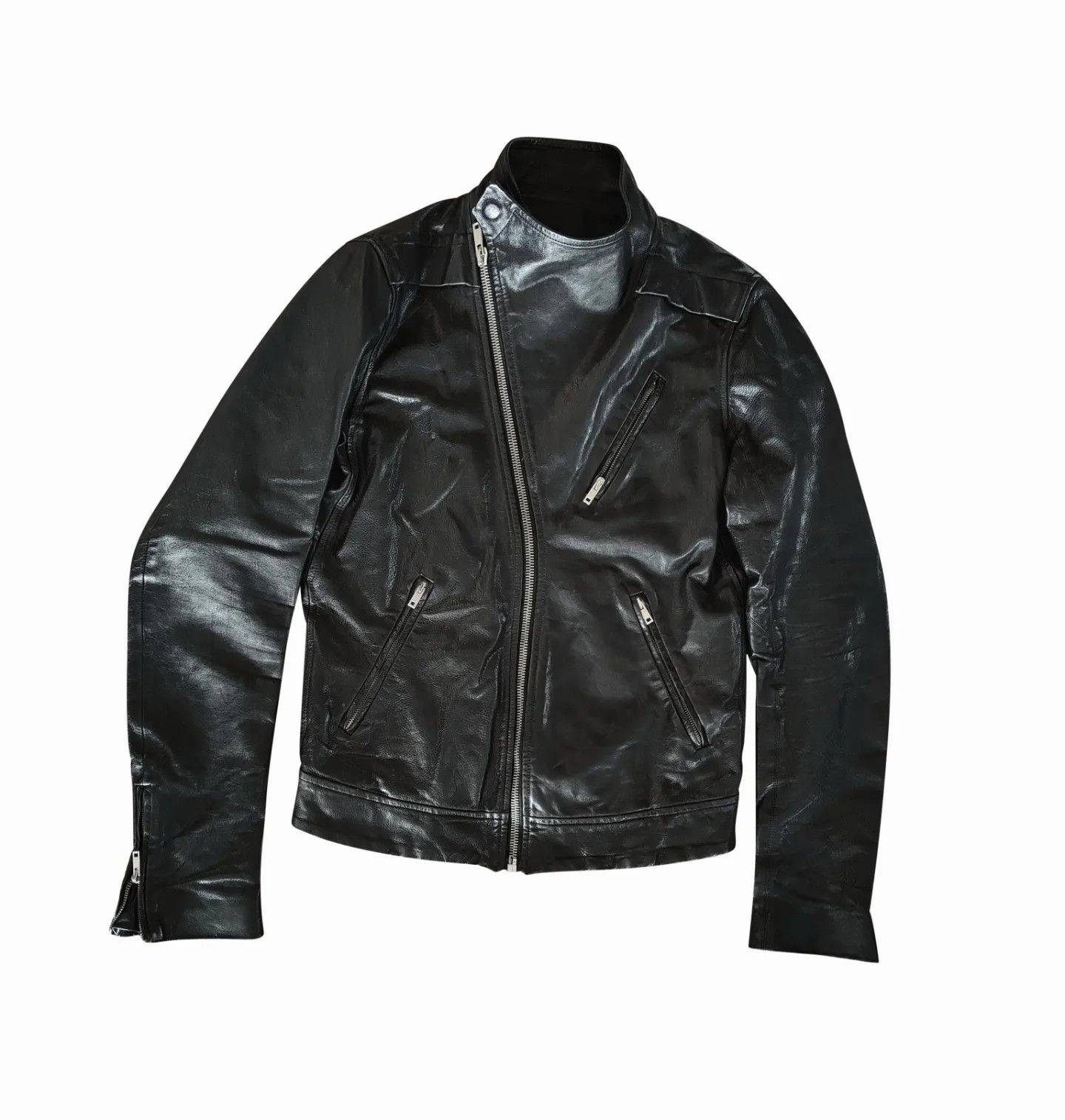 Rick Owens SS11 Anthem Safari calf leather biker jacket
