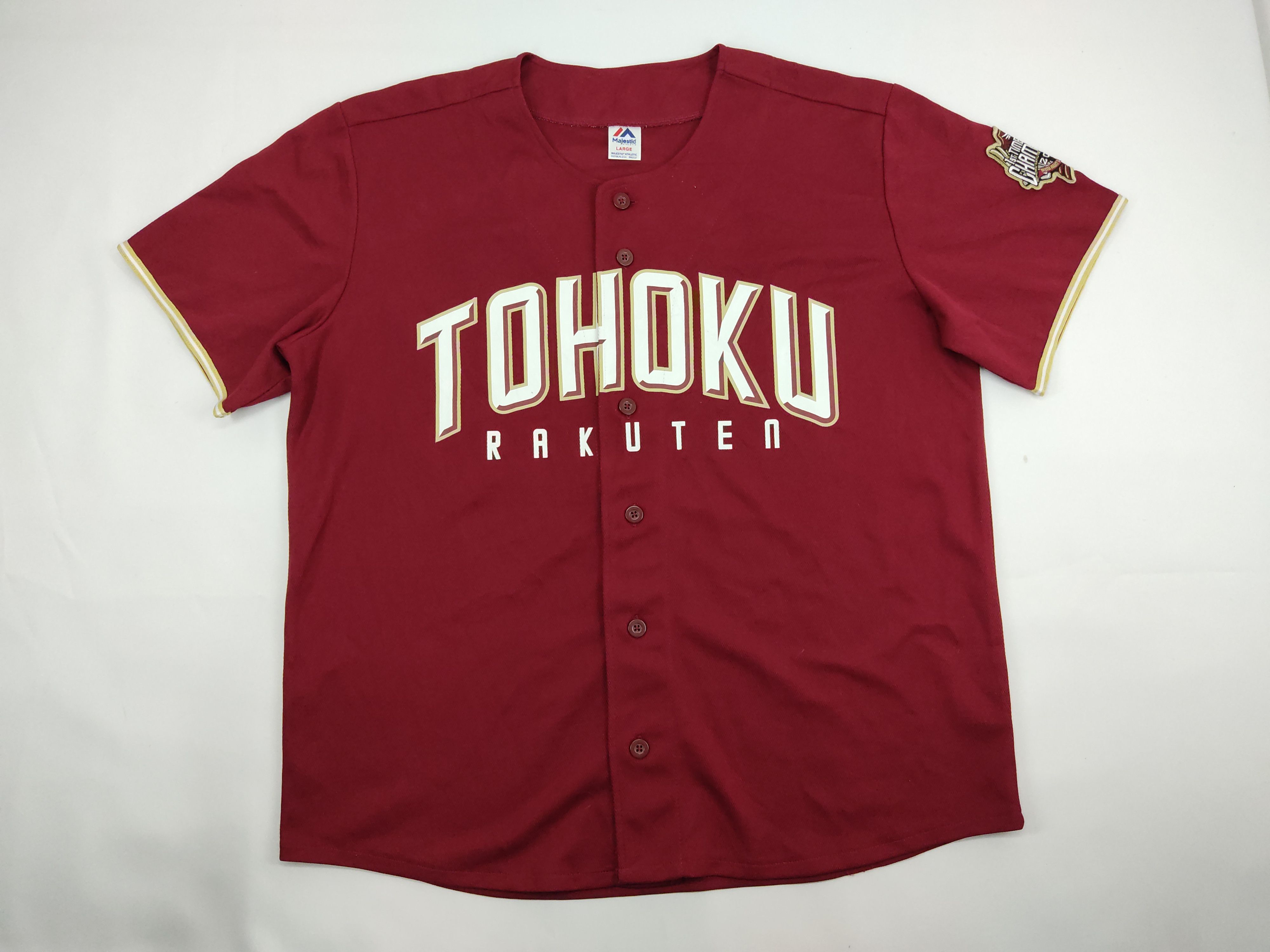 Majestic Majestic Tohoku Rakuten Jersey Golden Eagles MLB Athletic Size US XL / EU 56 / 4 - 1 Thumbnail