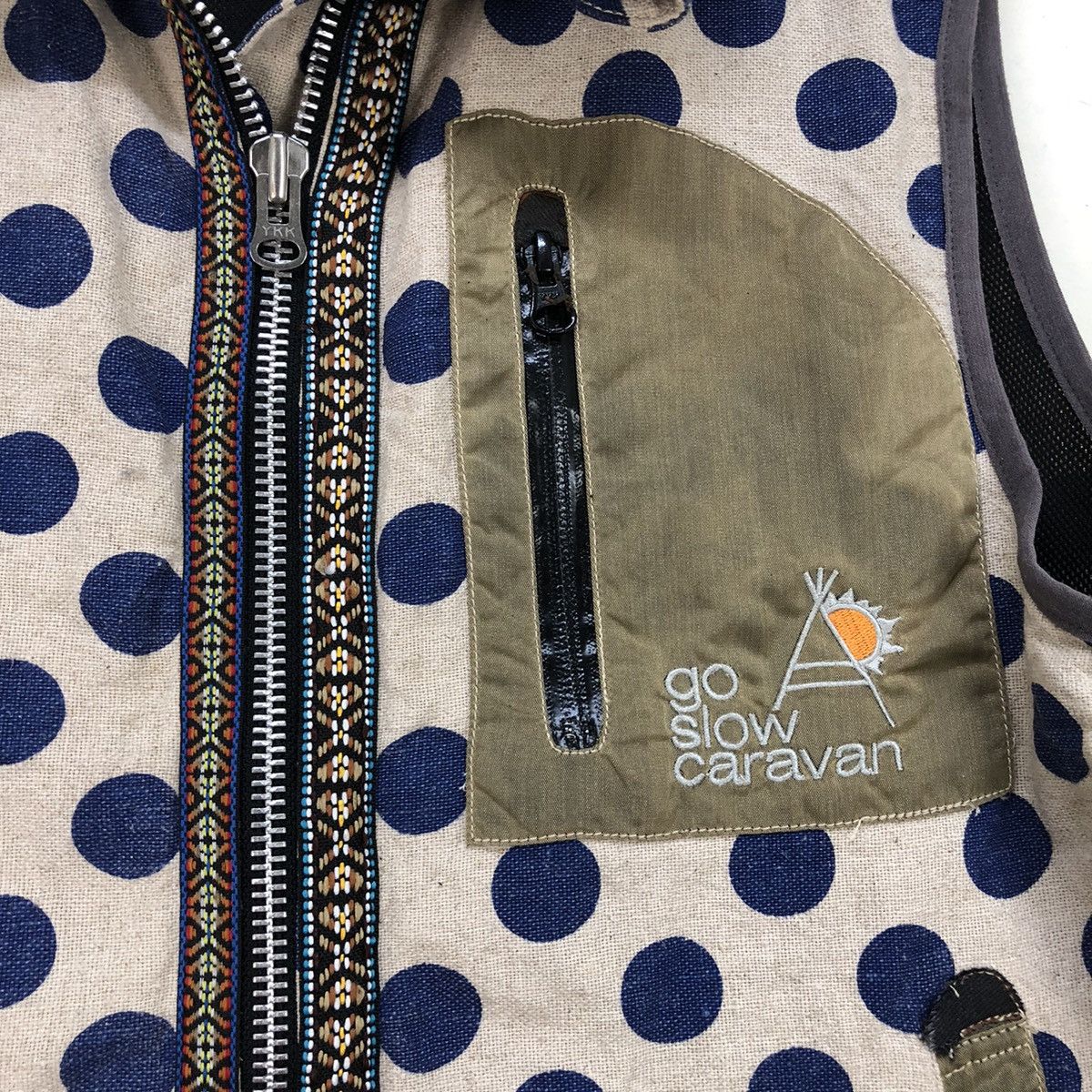 go slow caravan Go Slow Caravan Pokaldot Vest Jacket Size US M / EU 48-50 / 2 - 3 Thumbnail