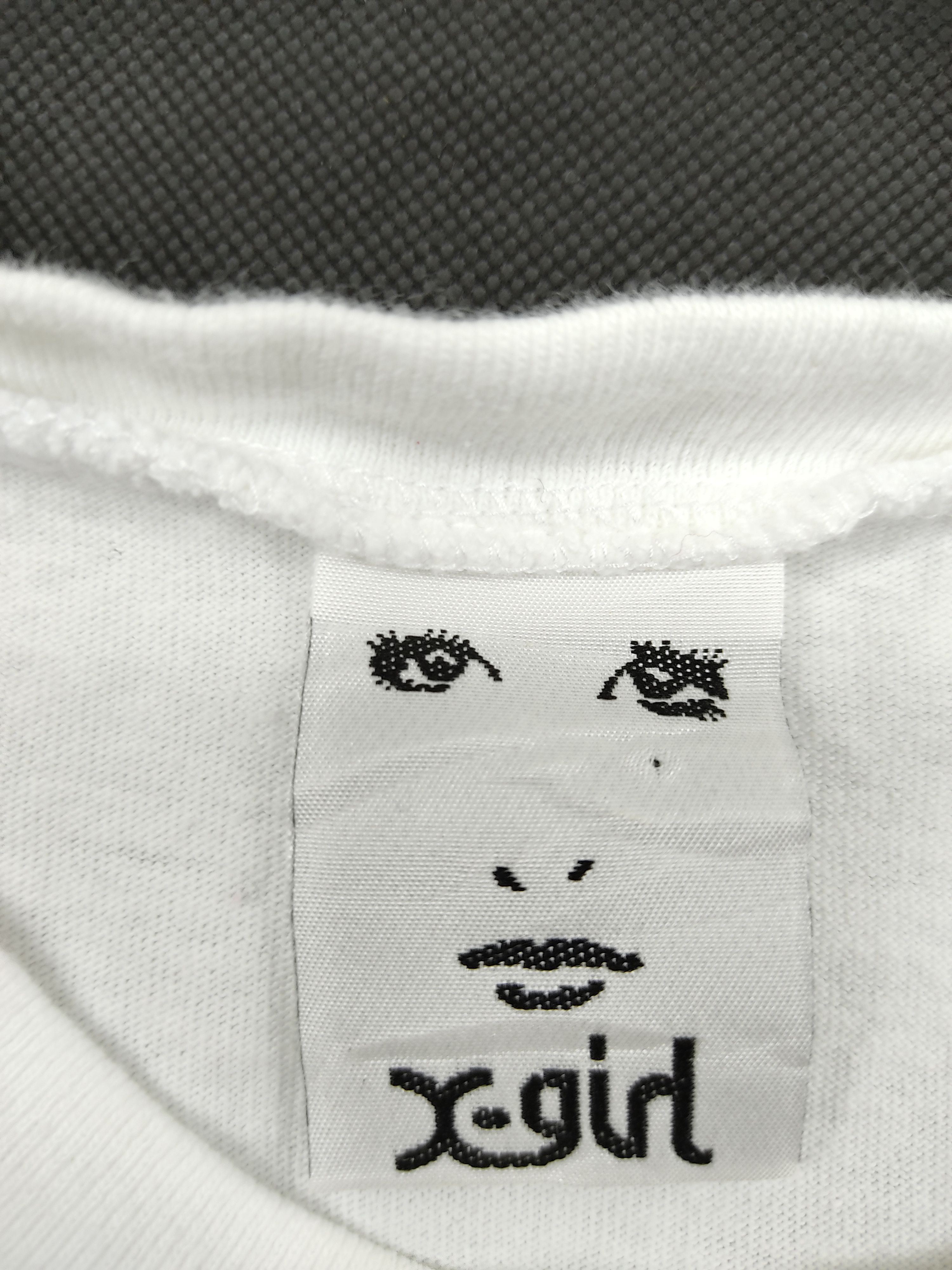Japanese Brand Xgirl X-girl Sunglasses Art Design Eye Tag White Tee Size S / US 4 / IT 40 - 2 Thumbnail