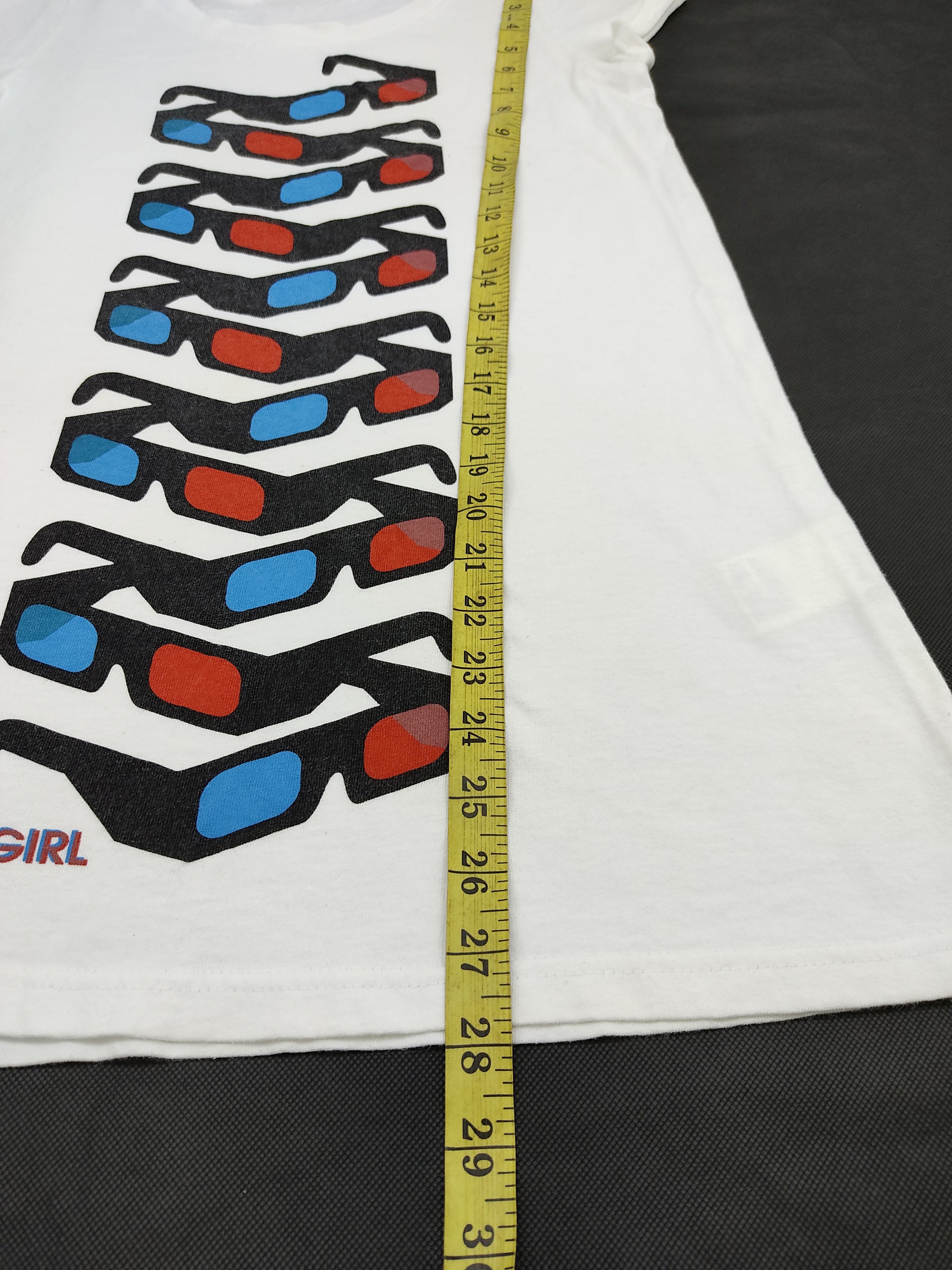 Japanese Brand Xgirl X-girl Sunglasses Art Design Eye Tag White Tee Size S / US 4 / IT 40 - 8 Thumbnail