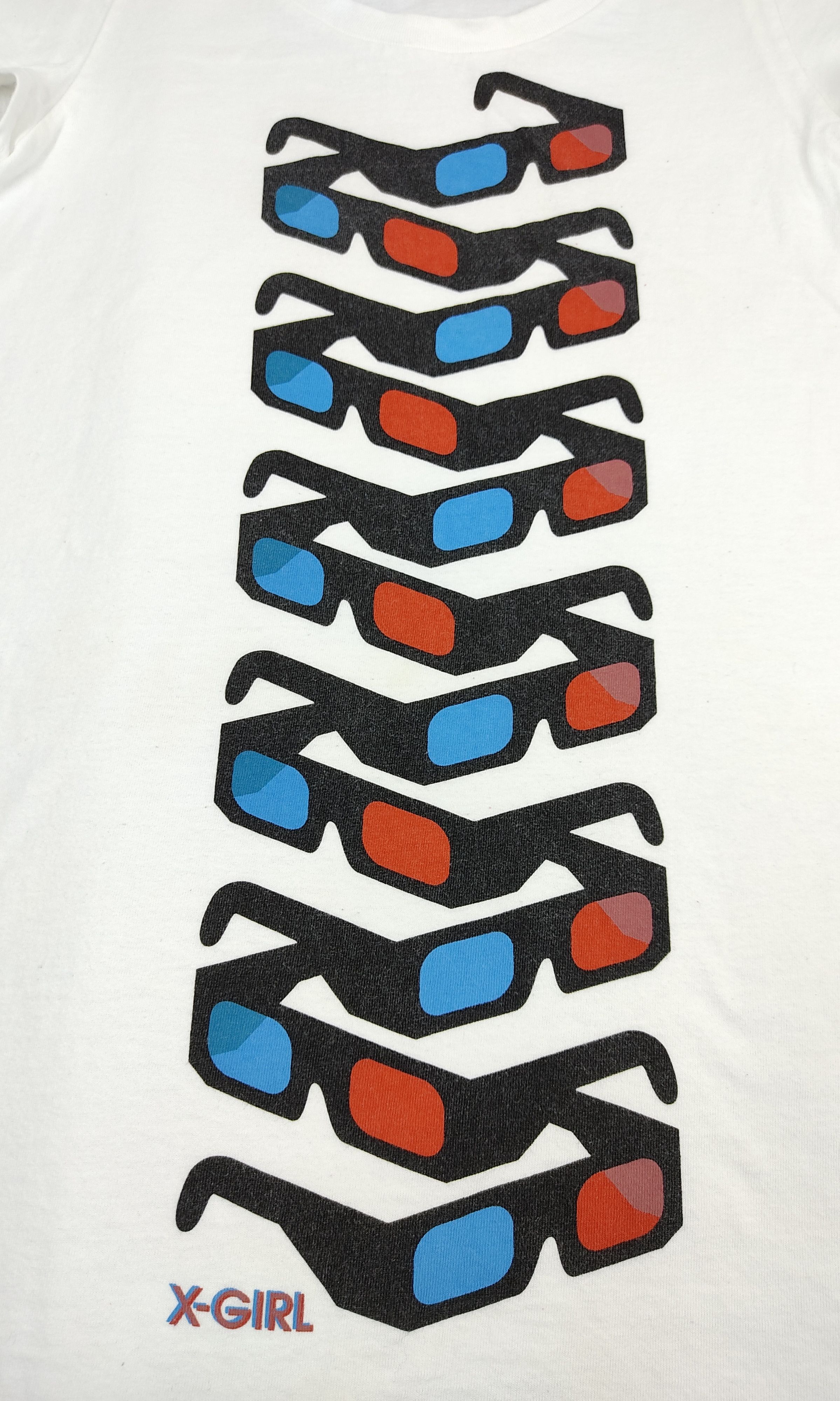 Japanese Brand Xgirl X-girl Sunglasses Art Design Eye Tag White Tee Size S / US 4 / IT 40 - 6 Thumbnail