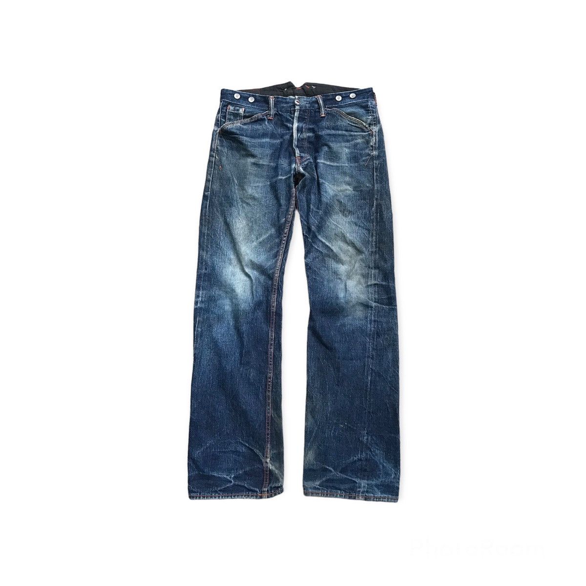 image of Hiroshi Kato x If Six Was Nine Japanese Kato By Hlroshi Kato Selvedge Distressed Jeans in Denim (Si