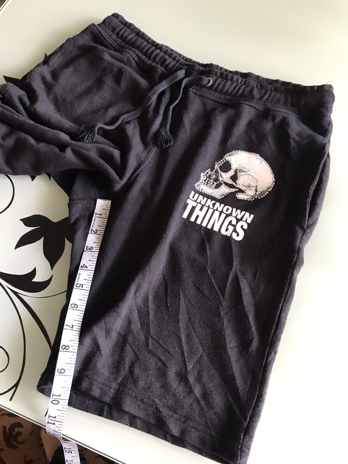 Japanese Brand Nice❗️Stooge & Co Skull Logo Short Sweatpants Size US 35 - 17 Thumbnail