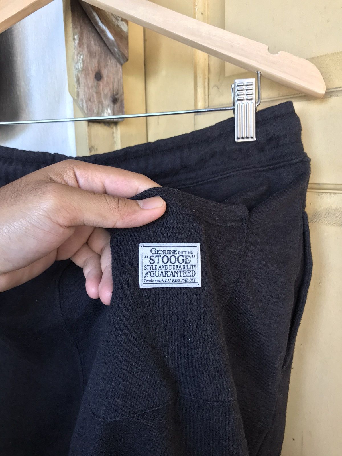 Japanese Brand Nice❗️Stooge & Co Skull Logo Short Sweatpants Size US 35 - 8 Thumbnail