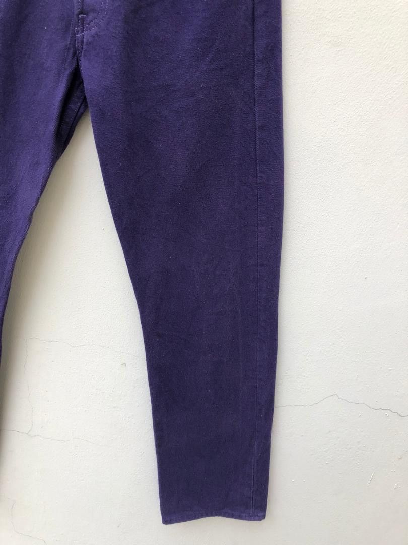Levi's × Vintage Vintage 90s Levi’s 501 Made in Usa Purple Denim Jeans Size US 28 / EU 44 - 4 Thumbnail