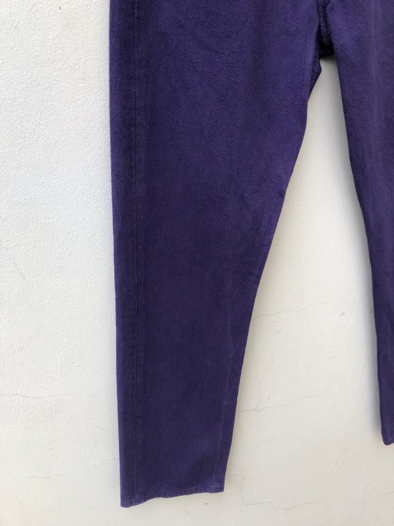 Levi's × Vintage Vintage 90s Levi’s 501 Made in Usa Purple Denim Jeans Size US 28 / EU 44 - 5 Thumbnail