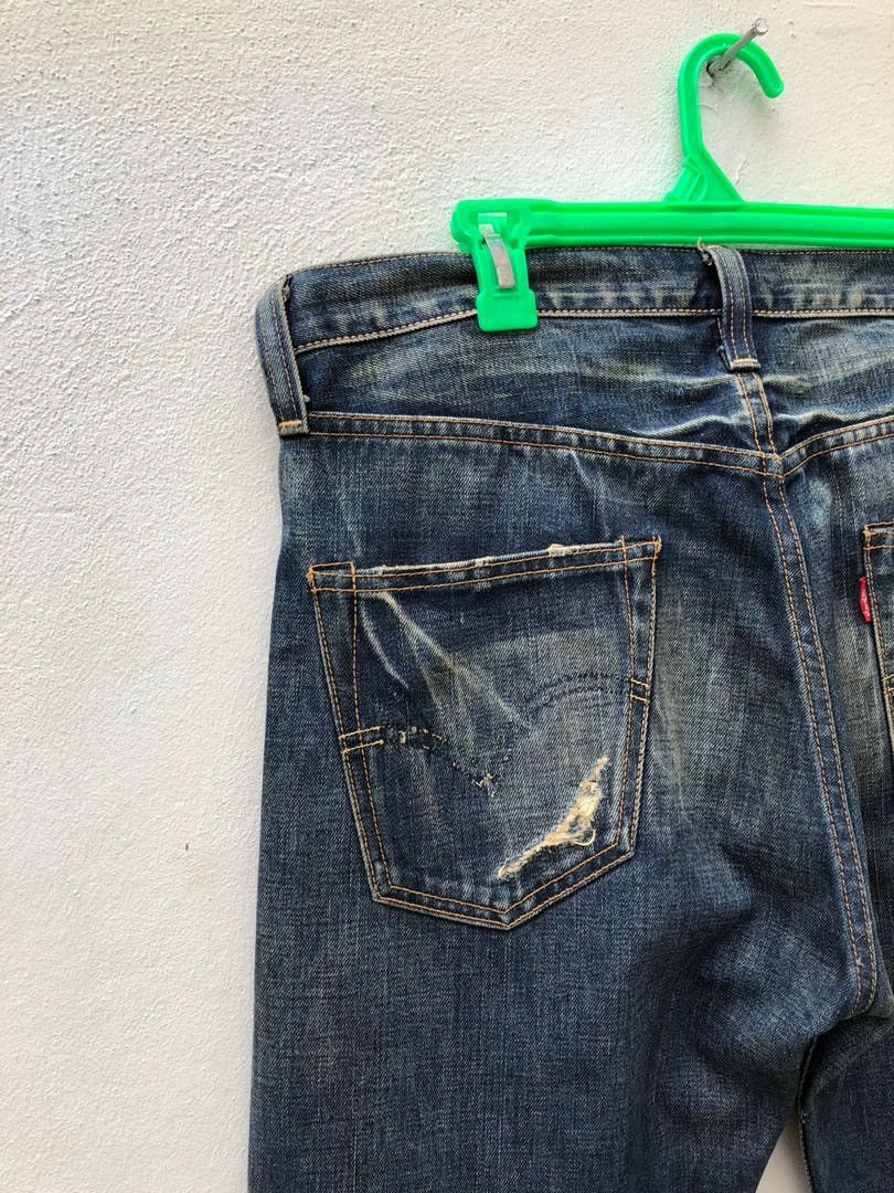 Japanese Brand × Levi's Vintage Clothing × Vintage Vintage Japan LVC Levi’s 501XX E Distressed Selvedge Denim Size US 34 / EU 50 - 12 Thumbnail