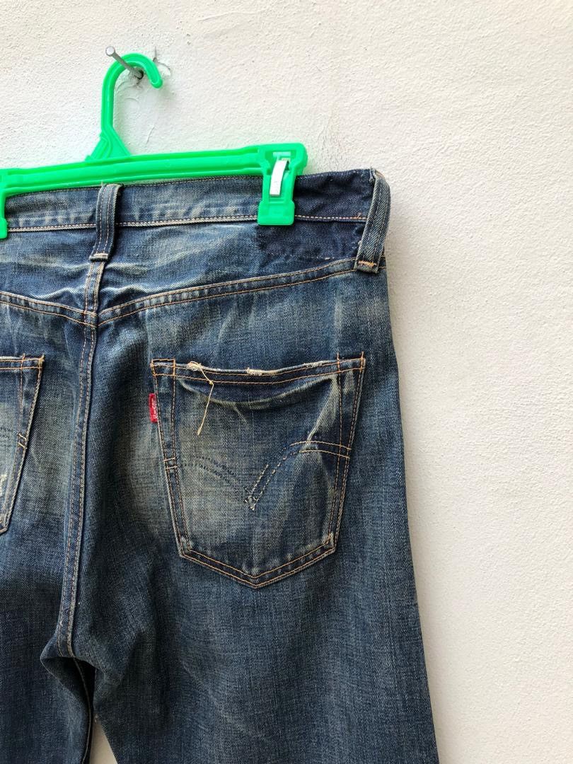 Japanese Brand × Levi's Vintage Clothing × Vintage Vintage Japan LVC Levi’s 501XX E Distressed Selvedge Denim Size US 34 / EU 50 - 13 Thumbnail