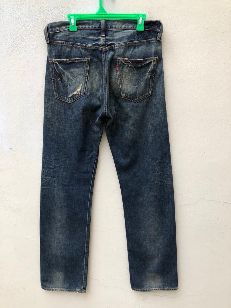 Japanese Brand × Levi's Vintage Clothing × Vintage Vintage Japan LVC Levi’s 501XX E Distressed Selvedge Denim Size US 34 / EU 50 - 11 Thumbnail