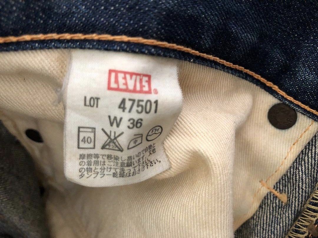 Japanese Brand × Levi's Vintage Clothing × Vintage Vintage Japan LVC Levi’s 501XX E Distressed Selvedge Denim Size US 34 / EU 50 - 17 Thumbnail