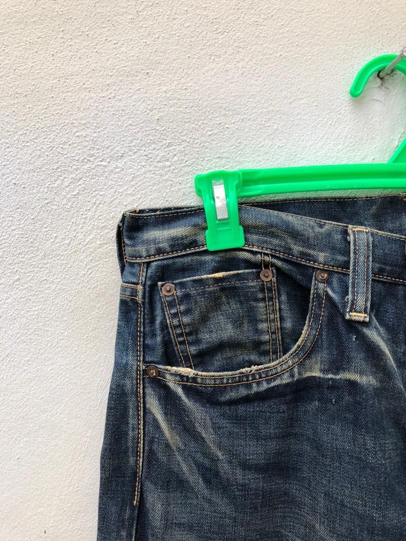 Japanese Brand × Levi's Vintage Clothing × Vintage Vintage Japan LVC Levi’s 501XX E Distressed Selvedge Denim Size US 34 / EU 50 - 3 Thumbnail