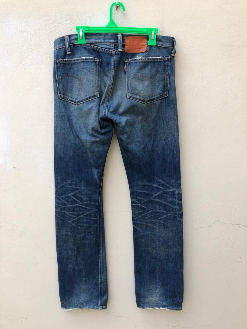 Japanese Brand × Levi's Vintage Clothing × Vintage Vintage LVC Japan Levi’s S501XX E Ripped Selvedge Size US 33 - 1 Thumbnail