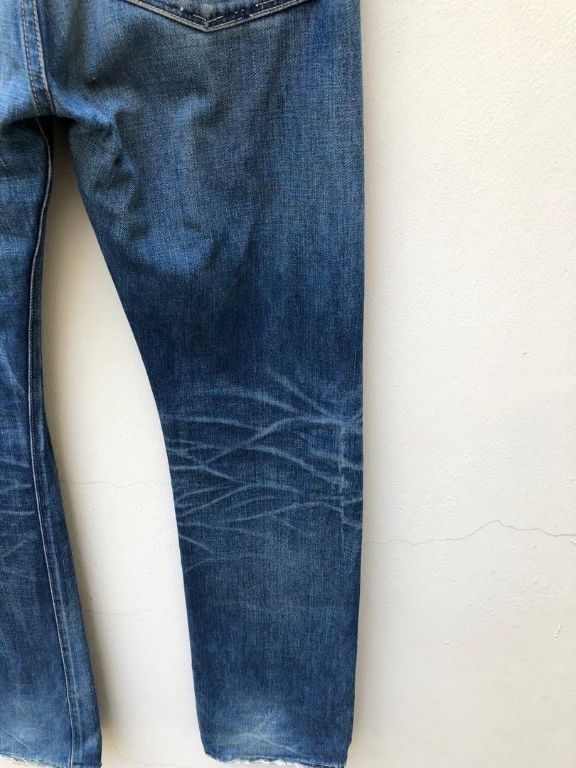 Japanese Brand × Levi's Vintage Clothing × Vintage Vintage LVC Japan Levi’s S501XX E Ripped Selvedge Size US 33 - 8 Thumbnail