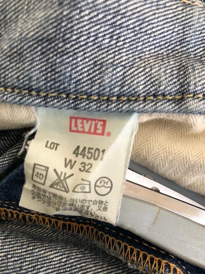 Japanese Brand × Levi's Vintage Clothing × Vintage Vintage LVC Japan Levi’s S501XX E Ripped Selvedge Size US 33 - 19 Thumbnail