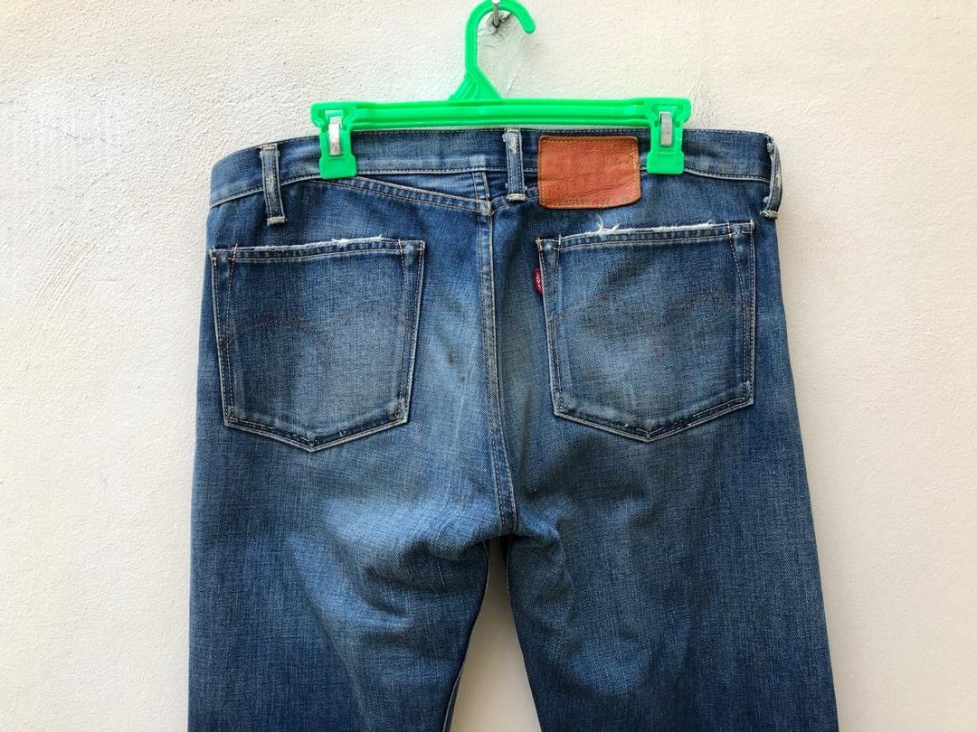 Japanese Brand × Levi's Vintage Clothing × Vintage Vintage LVC Japan Levi’s S501XX E Ripped Selvedge Size US 33 - 2 Thumbnail