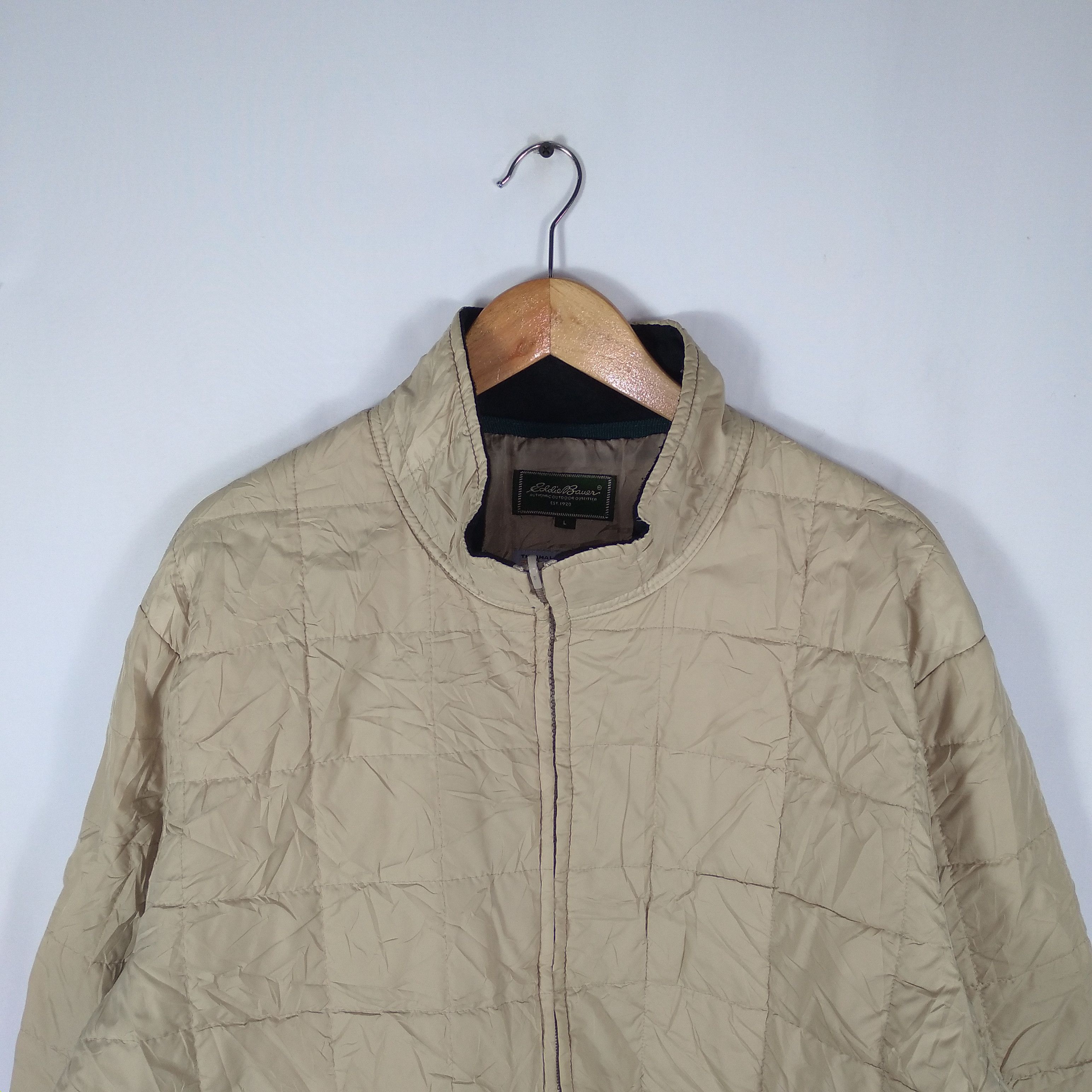 Designer × Eddie Bauer × Vintage Eddie Bauer Plain Puffer Light Jacket Size US L / EU 52-54 / 3 - 2 Thumbnail
