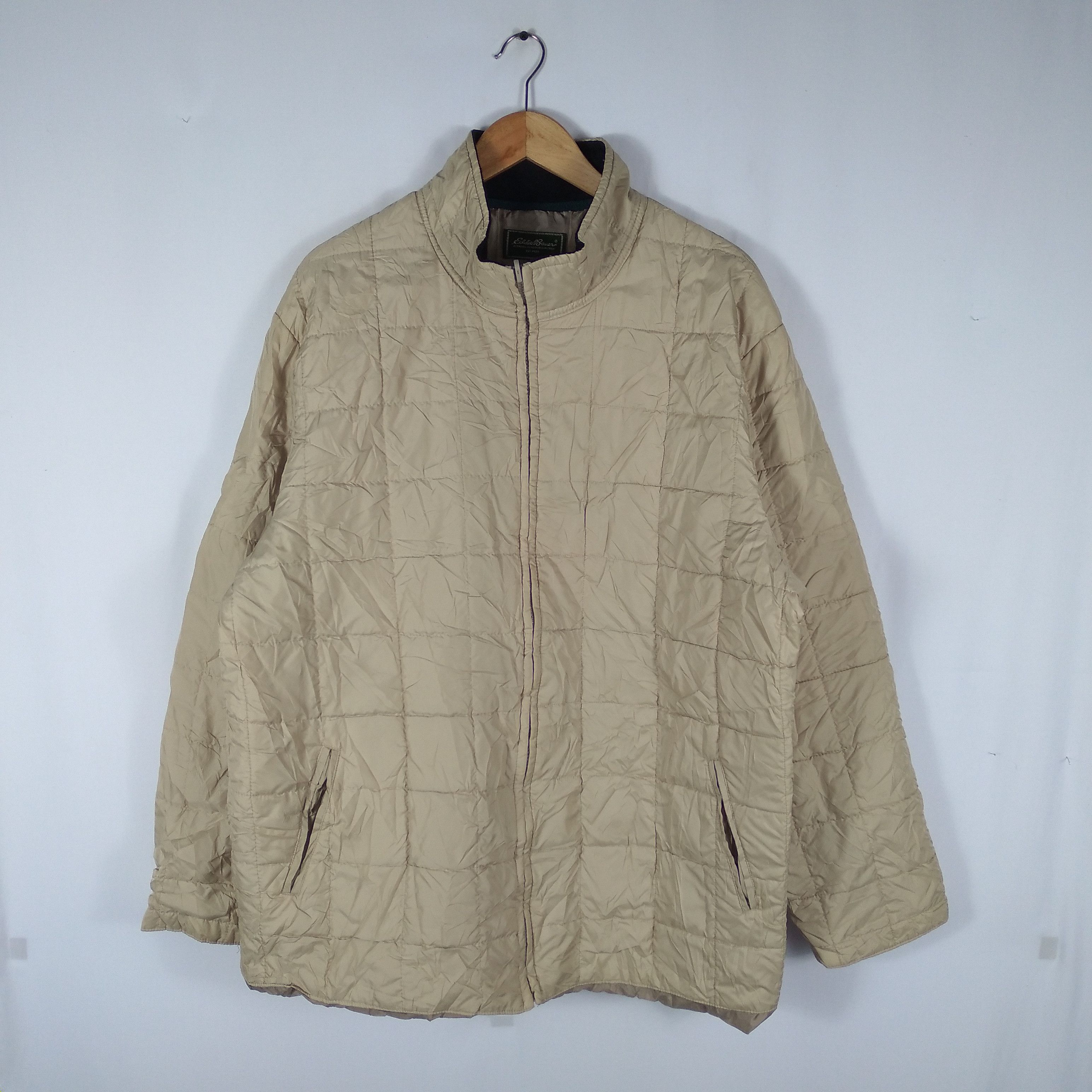 Designer × Eddie Bauer × Vintage Eddie Bauer Plain Puffer Light Jacket Size US L / EU 52-54 / 3 - 1 Thumbnail