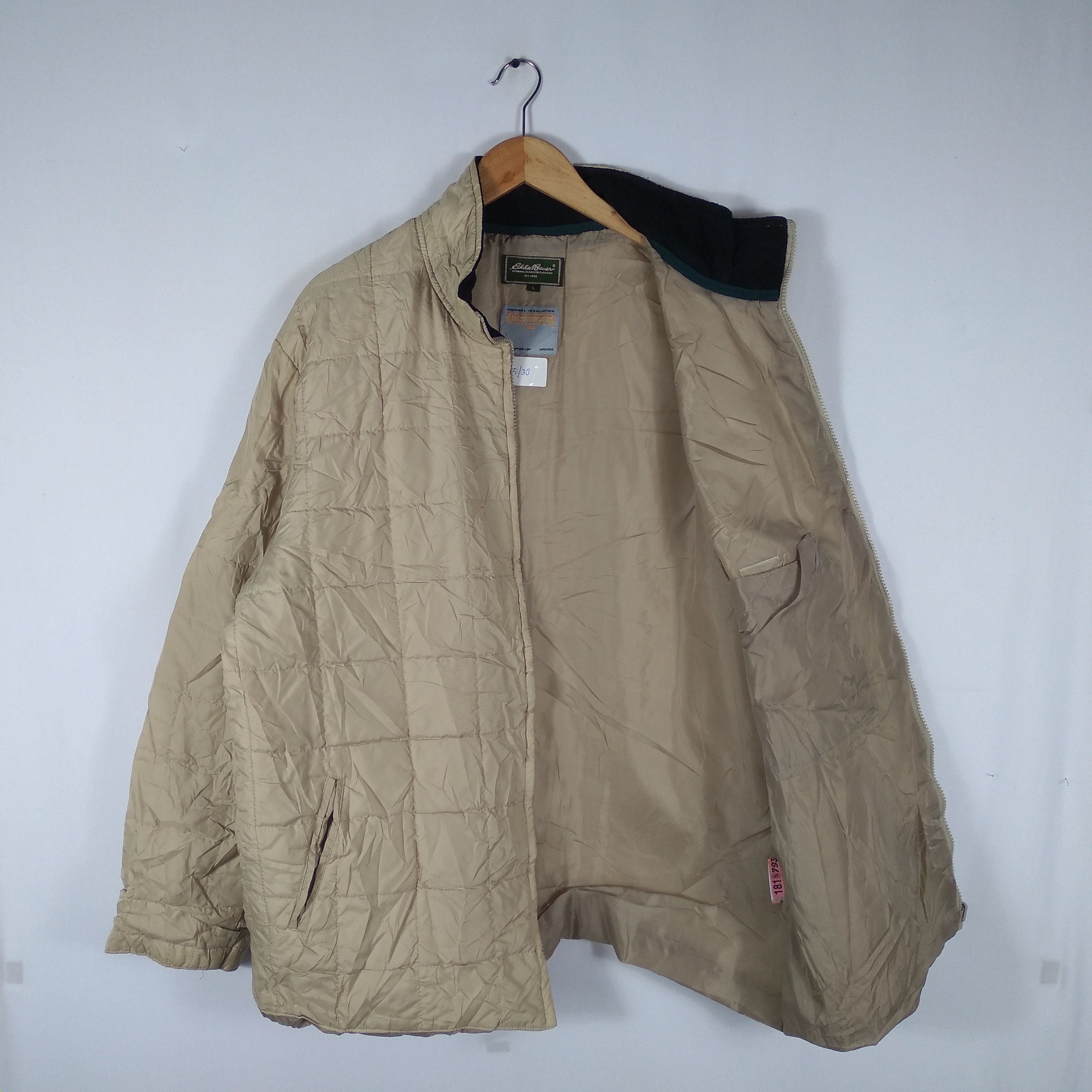 Designer × Eddie Bauer × Vintage Eddie Bauer Plain Puffer Light Jacket Size US L / EU 52-54 / 3 - 6 Thumbnail