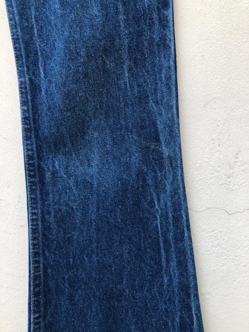 Levi's × Vintage Vintage 70s Levi’s 646 Orange Tab Released Hem Denim Flare Size US 29 - 8 Thumbnail