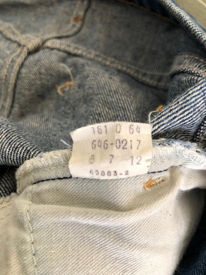 Levi's × Vintage Vintage 70s Levi’s 646 Orange Tab Released Hem Denim Flare Size US 29 - 18 Thumbnail