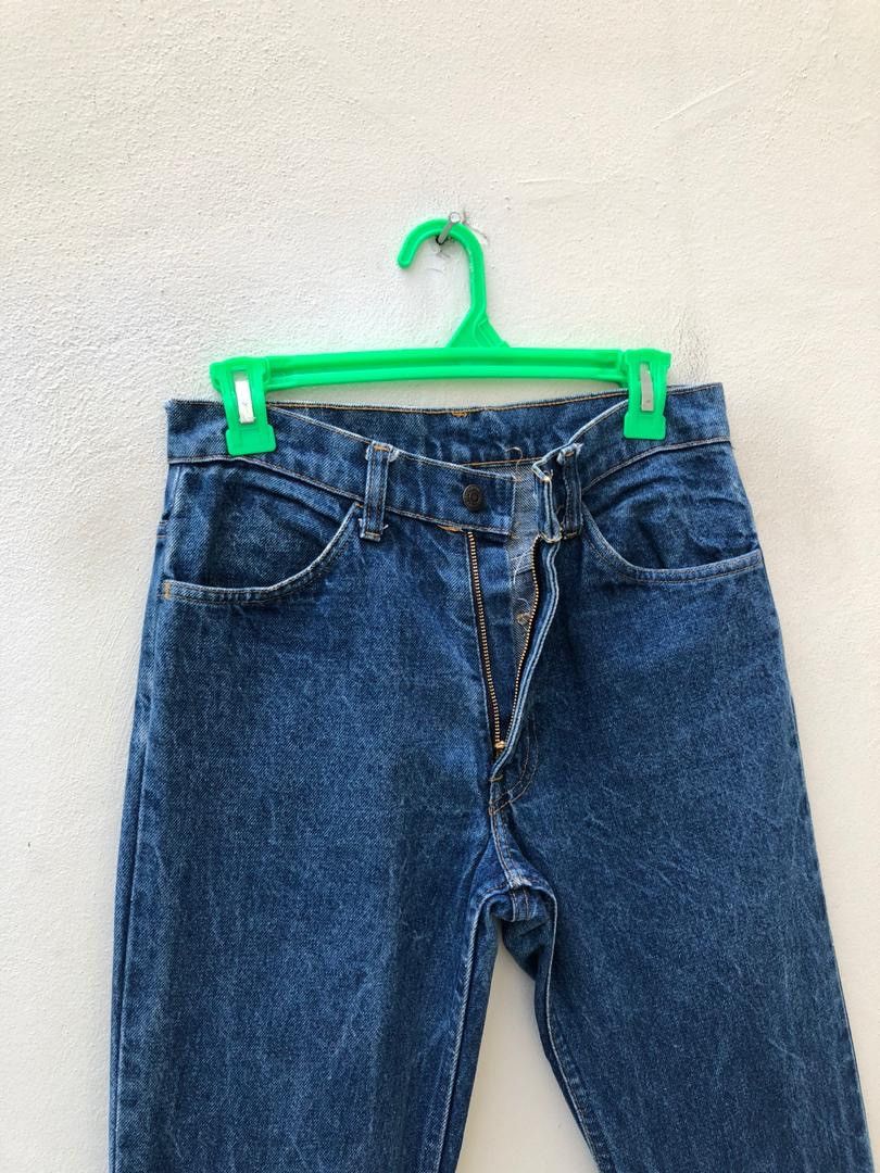 Levi's × Vintage Vintage 70s Levi’s 646 Orange Tab Released Hem Denim Flare Size US 29 - 4 Thumbnail