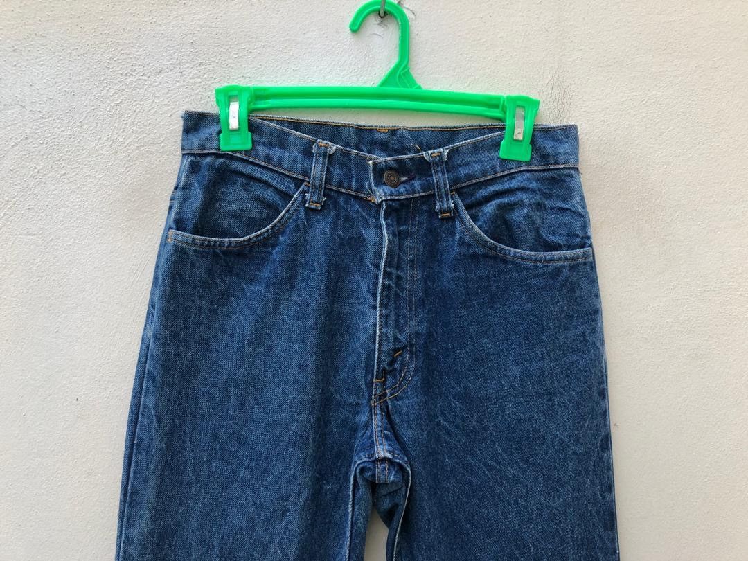 Levi's × Vintage Vintage 70s Levi’s 646 Orange Tab Released Hem Denim Flare Size US 29 - 2 Thumbnail