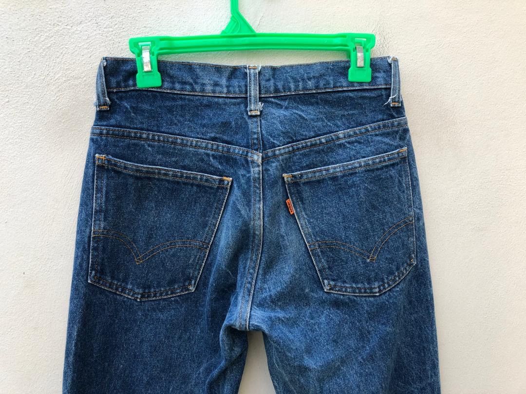 Levi's × Vintage Vintage 70s Levi’s 646 Orange Tab Released Hem Denim Flare Size US 29 - 11 Thumbnail