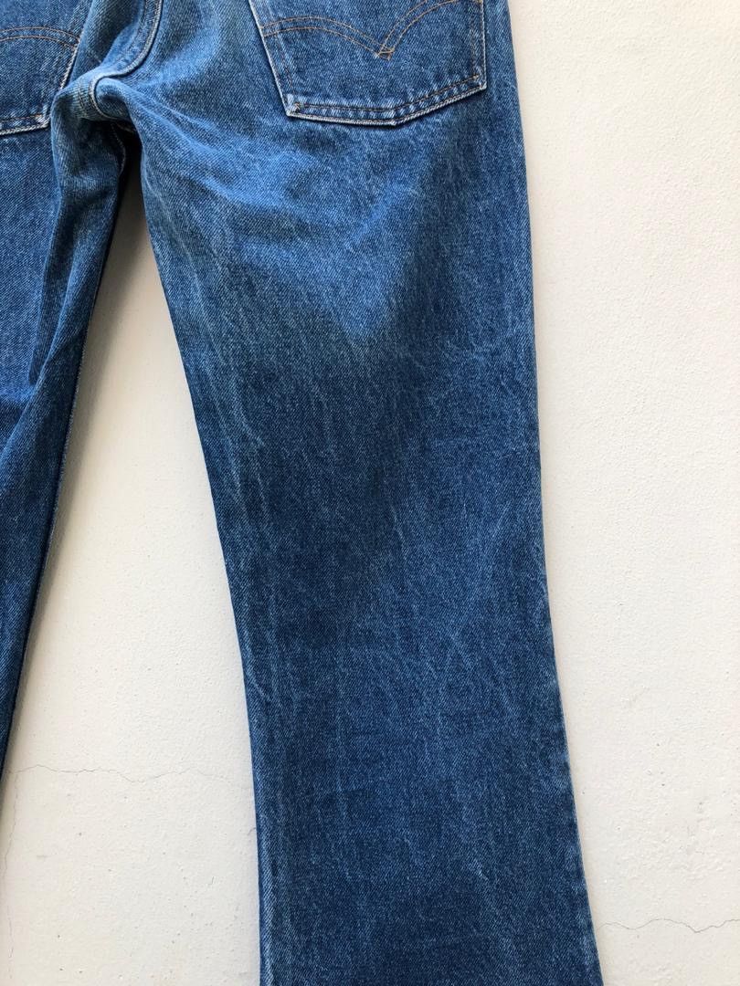 Levi's × Vintage Vintage 70s Levi’s 646 Orange Tab Released Hem Denim Flare Size US 29 - 15 Thumbnail