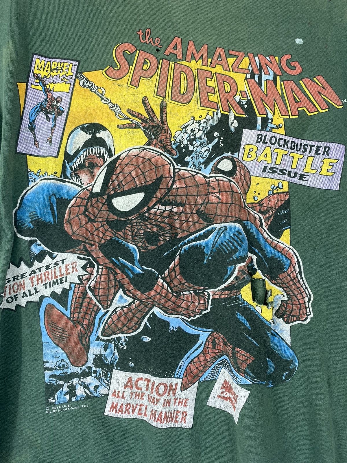 Marvel Comics × Vintage Vintage rare 1993 The Amazing spiderman venom blockbuster Size US L / EU 52-54 / 3 - 4 Thumbnail