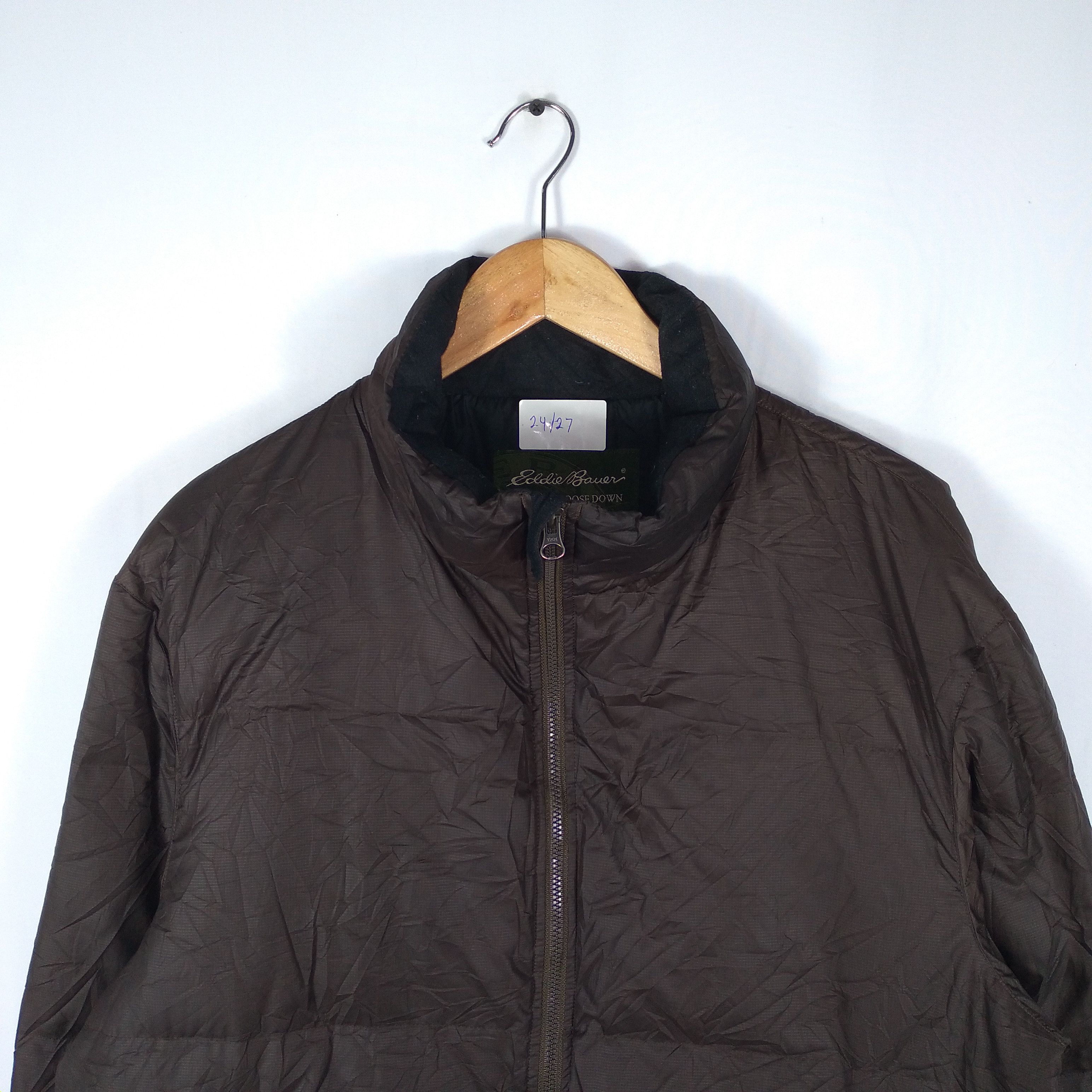 Designer × Eddie Bauer × Vintage Eddie Bauer Plain Puffer Zipper Light Jacket Size US M / EU 48-50 / 2 - 2 Thumbnail