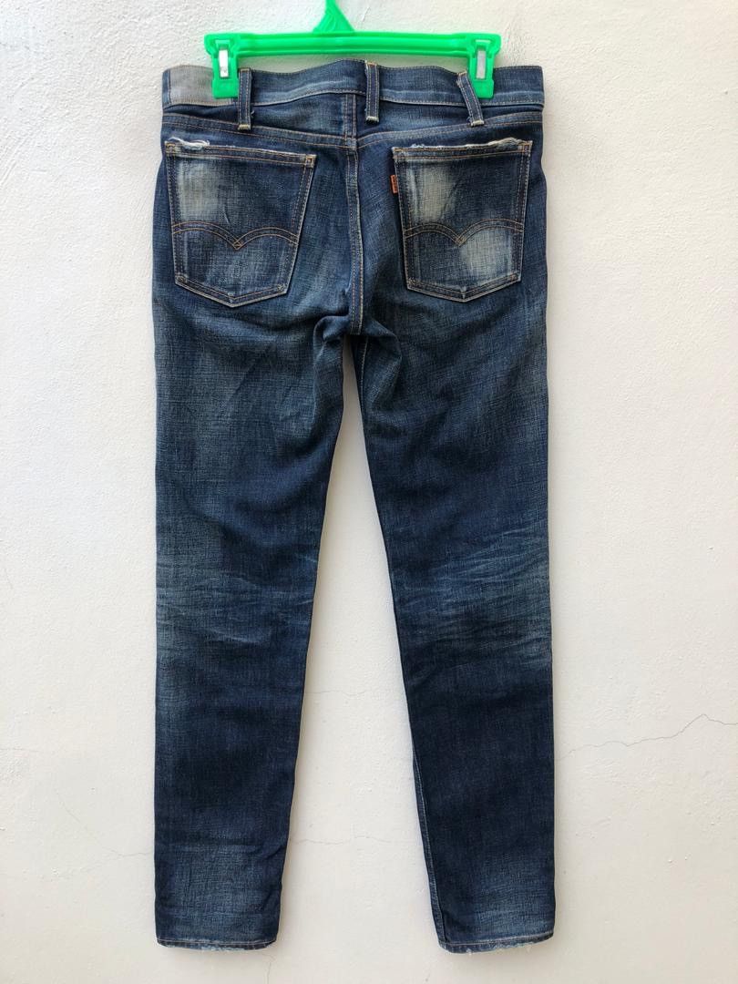 Vintage LVC Japan Levi’s 606 E Orange Tab Skinny Denim