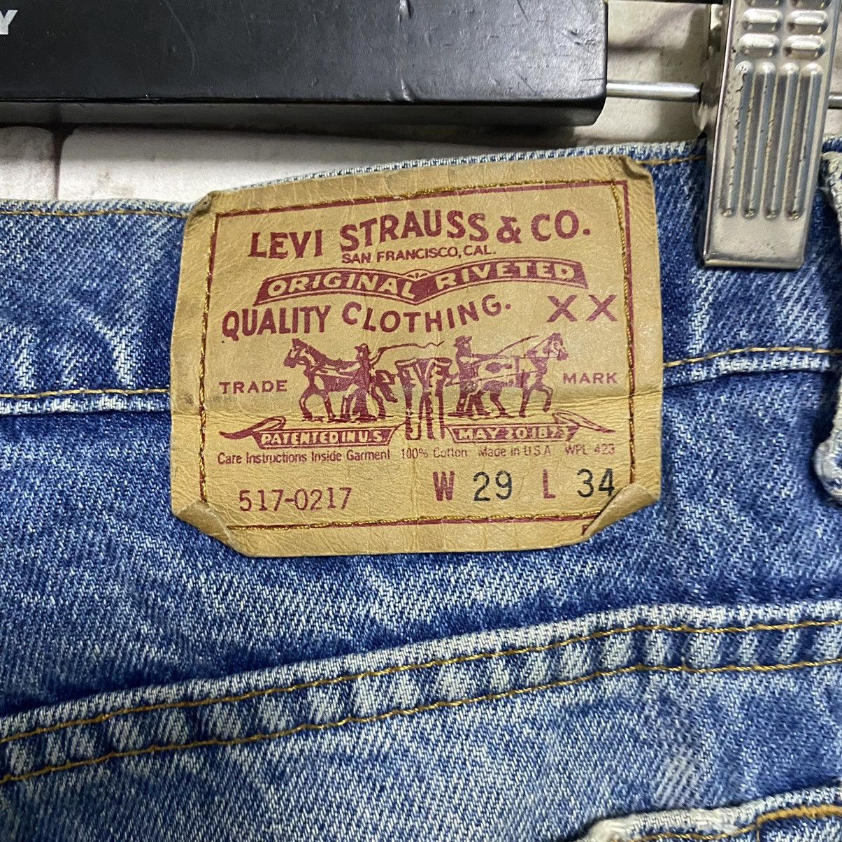 Levi's Vintage Levis 517 Flare Jeans Hedi Slimane 28x31 Size US 28 / EU 44 - 15 Thumbnail