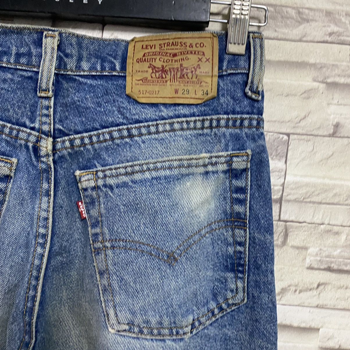 Levi's Vintage Levis 517 Flare Jeans Hedi Slimane 28x31 Size US 28 / EU 44 - 13 Thumbnail