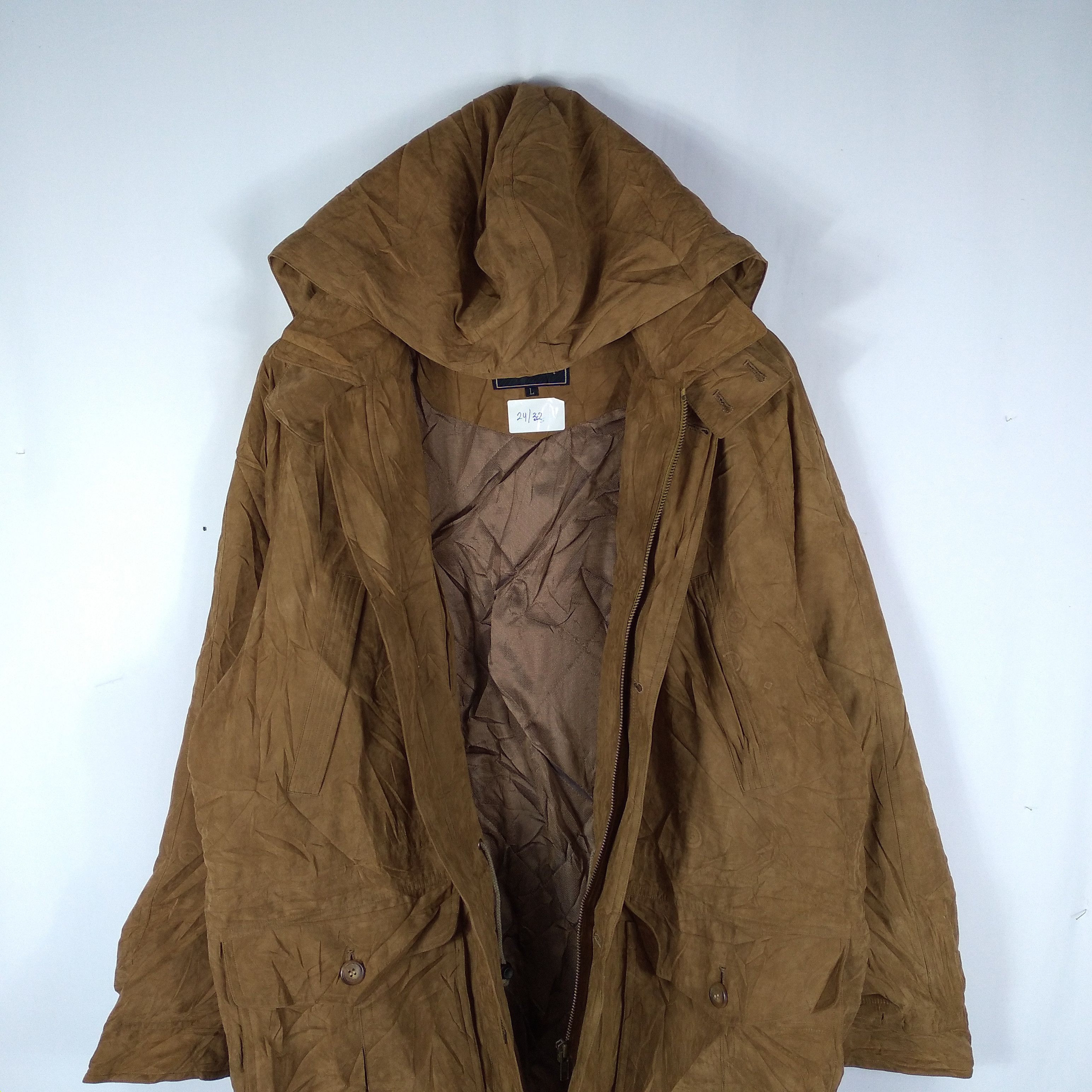 Designer × Vintage Vintage Paul Dundy Velvet Hoodie Long Jacket Size US L / EU 52-54 / 3 - 9 Thumbnail