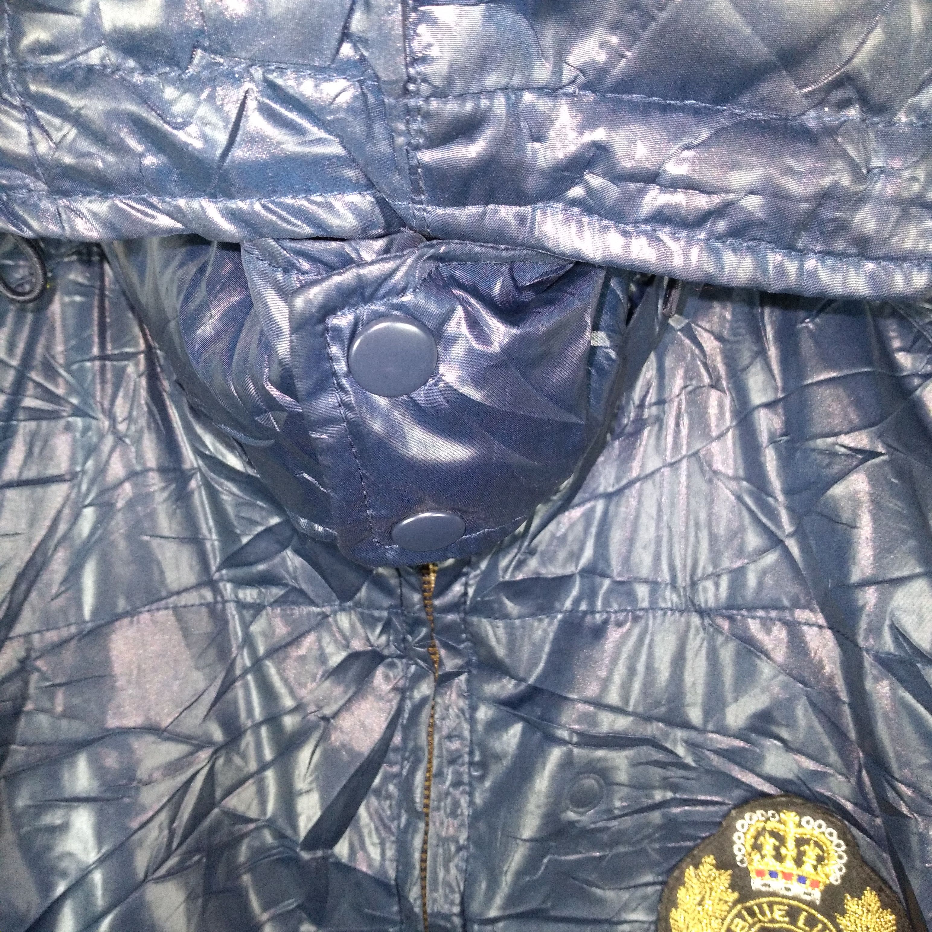 Vintage Italian Blue Line National Team PVC Leather Hoodie Jacket Size US XS / EU 42 / 0 - 9 Thumbnail
