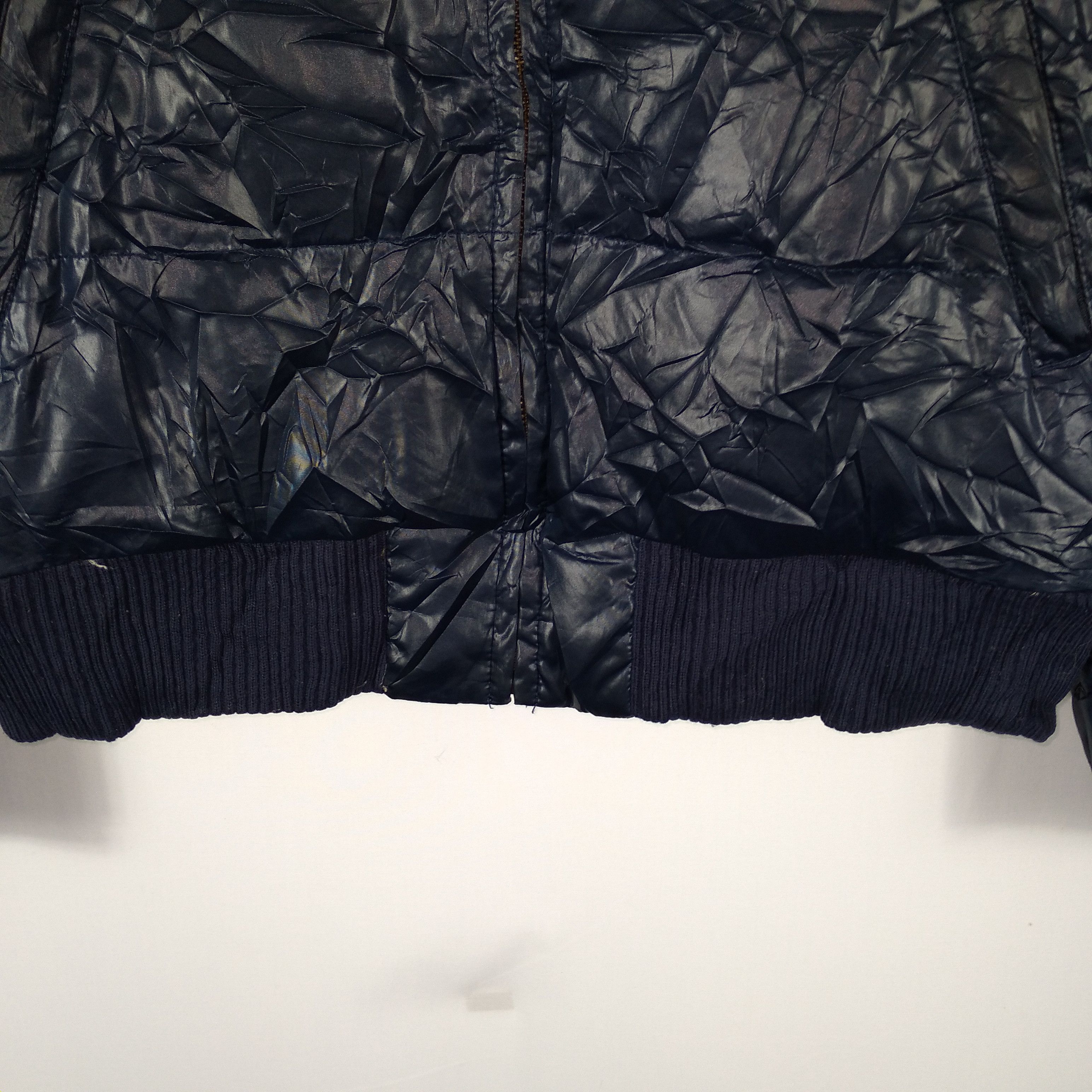 Vintage Italian Blue Line National Team PVC Leather Hoodie Jacket Size US XS / EU 42 / 0 - 4 Thumbnail