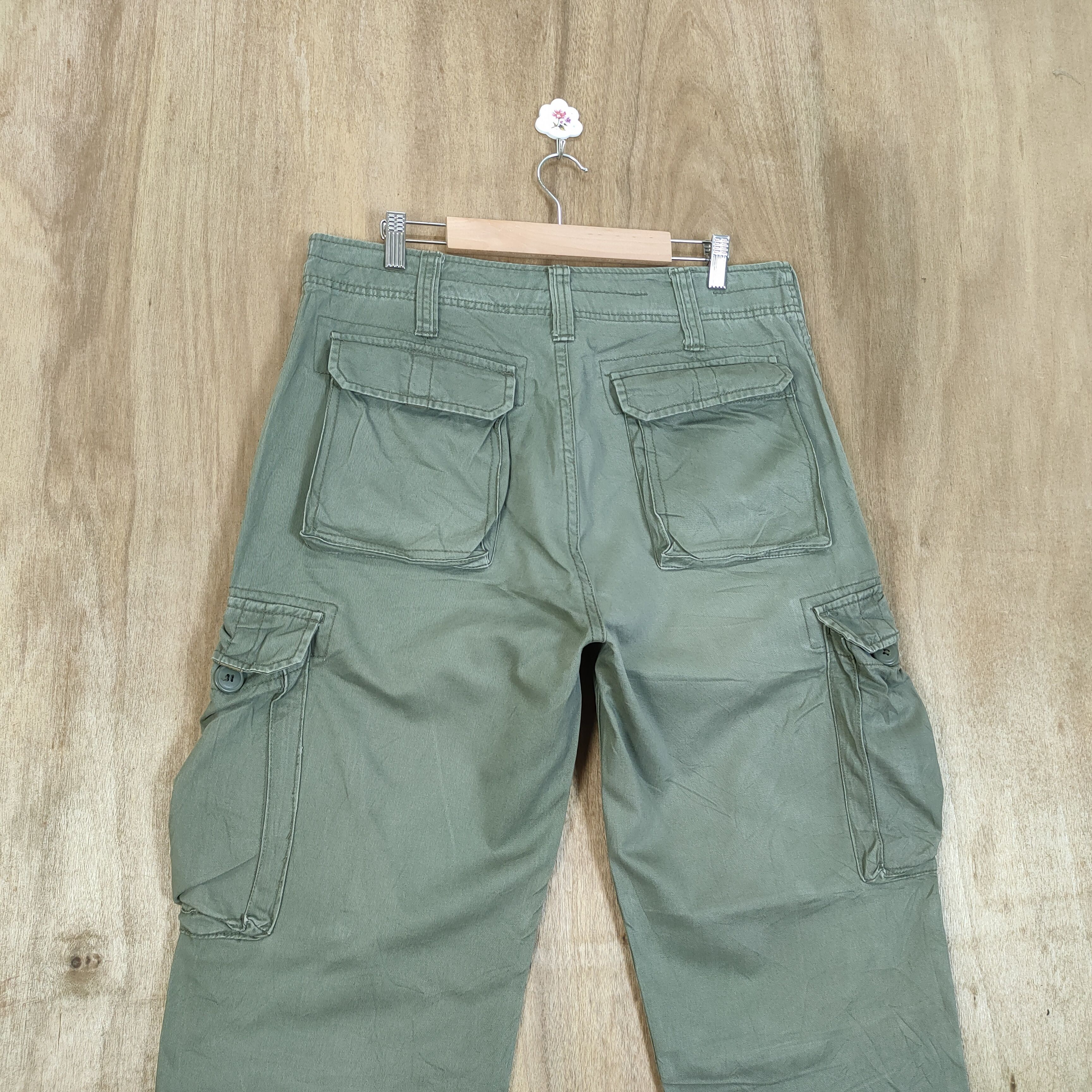 Japanese Brand × Vintage FREAKS WEAR BAGGY CARGO PANTS Size US 34 / EU 50 - 10 Thumbnail