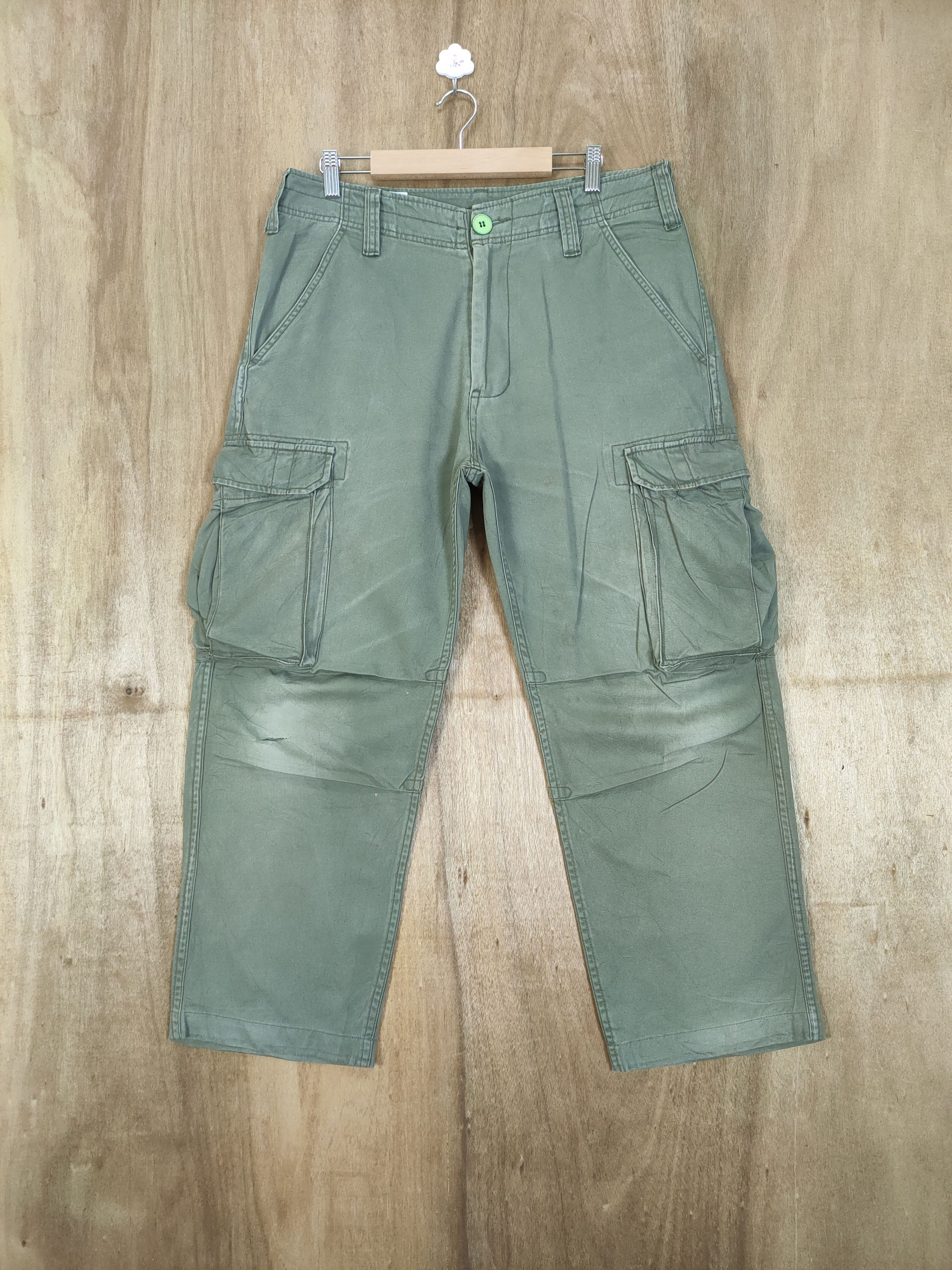 Japanese Brand × Vintage FREAKS WEAR BAGGY CARGO PANTS Size US 34 / EU 50 - 1 Thumbnail