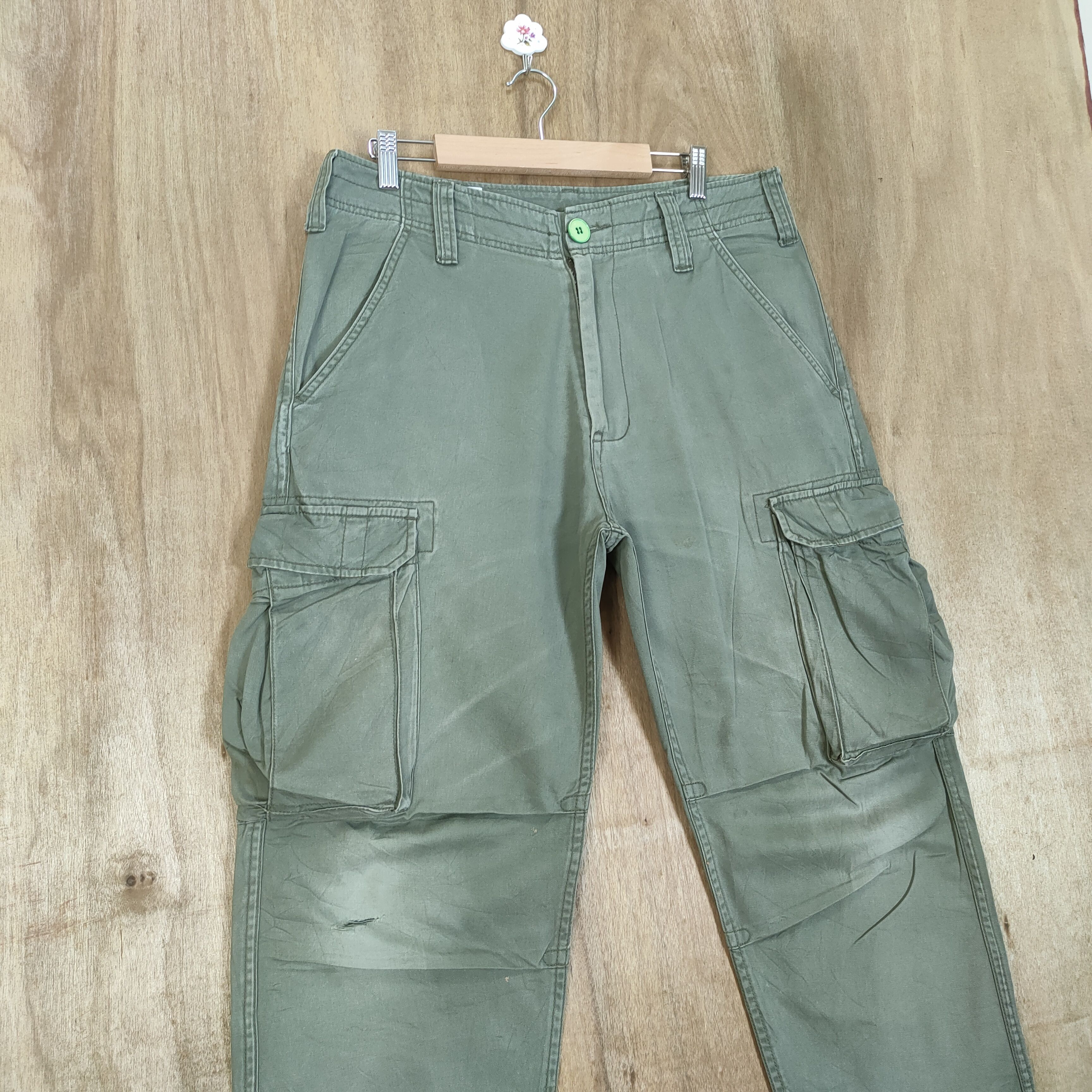 Japanese Brand × Vintage FREAKS WEAR BAGGY CARGO PANTS Size US 34 / EU 50 - 4 Thumbnail