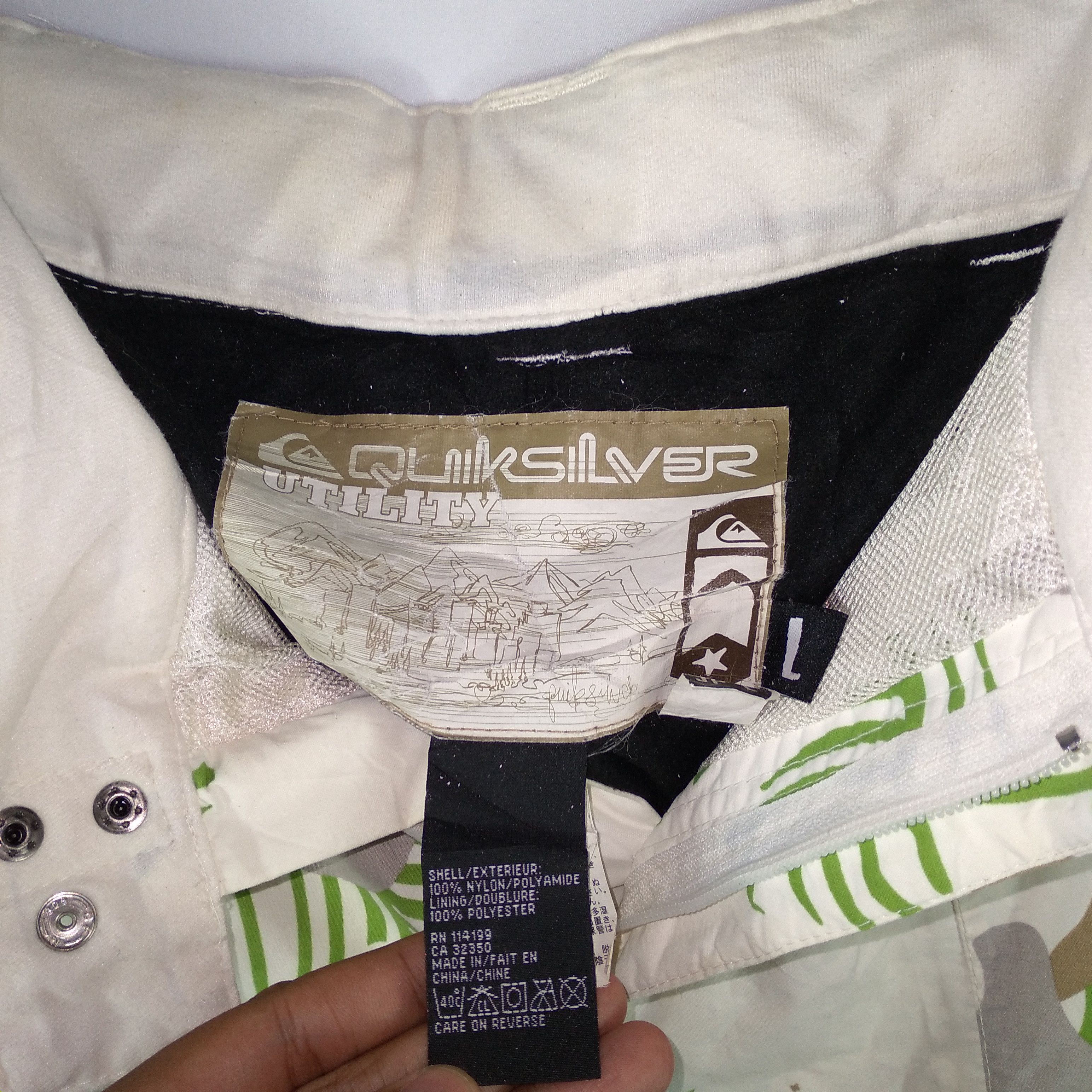 Quicksilver 🔥Trash🔥Nice Design Quiksilver Art Winter Session Ski Pants Size US 34 / EU 50 - 25 Thumbnail