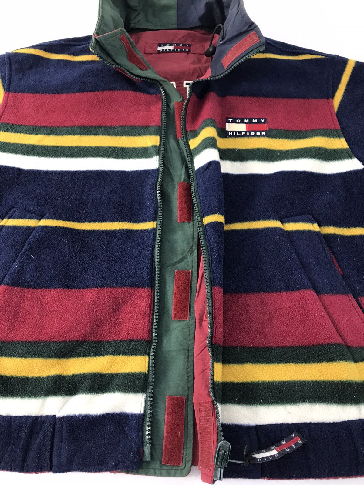 Tommy Hilfiger Tommy Hilfiger Wool Color Block Jacket Zipper Size US L / EU 52-54 / 3 - 4 Thumbnail