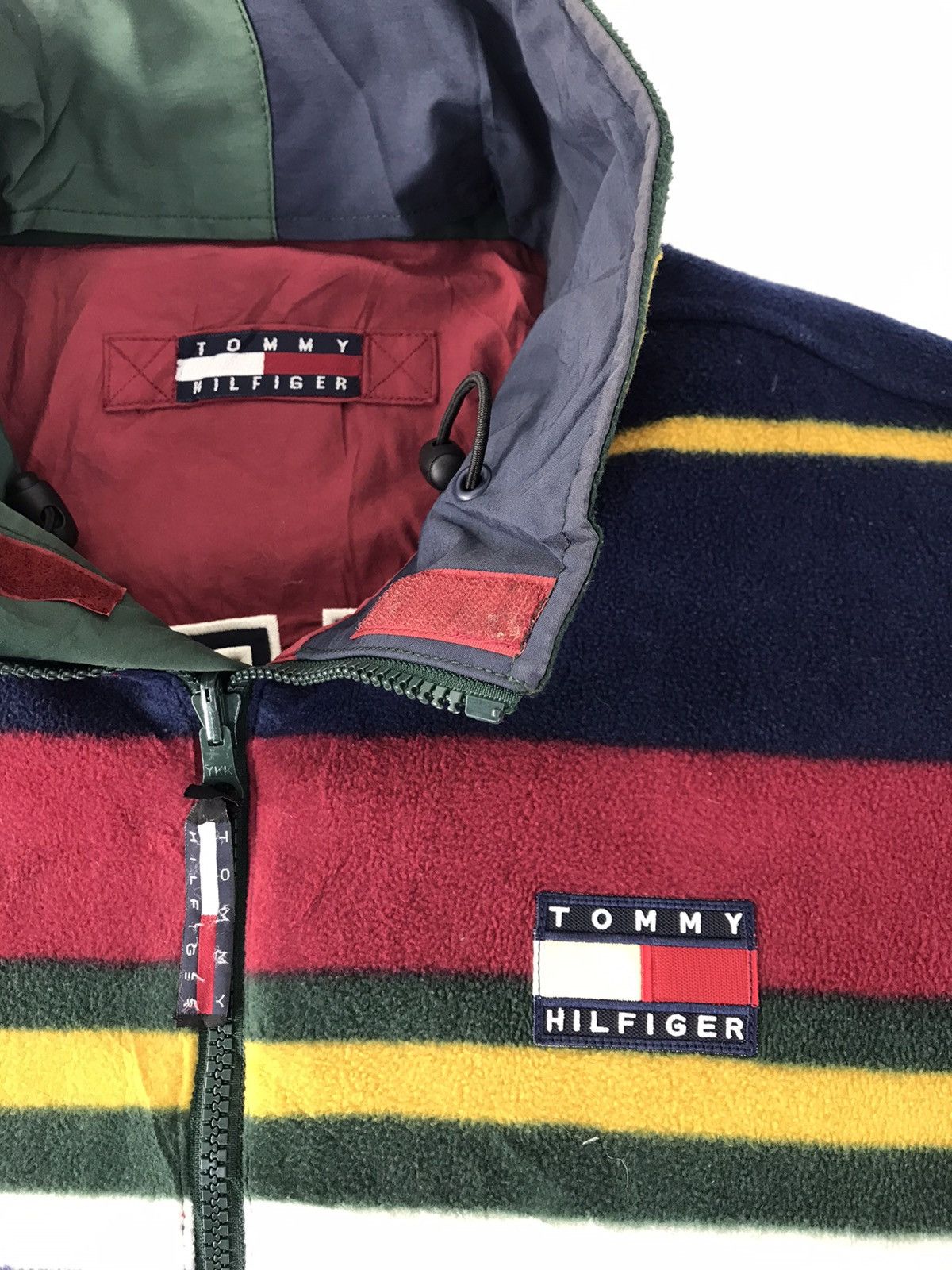 Tommy Hilfiger Tommy Hilfiger Wool Color Block Jacket Zipper Size US L / EU 52-54 / 3 - 2 Thumbnail