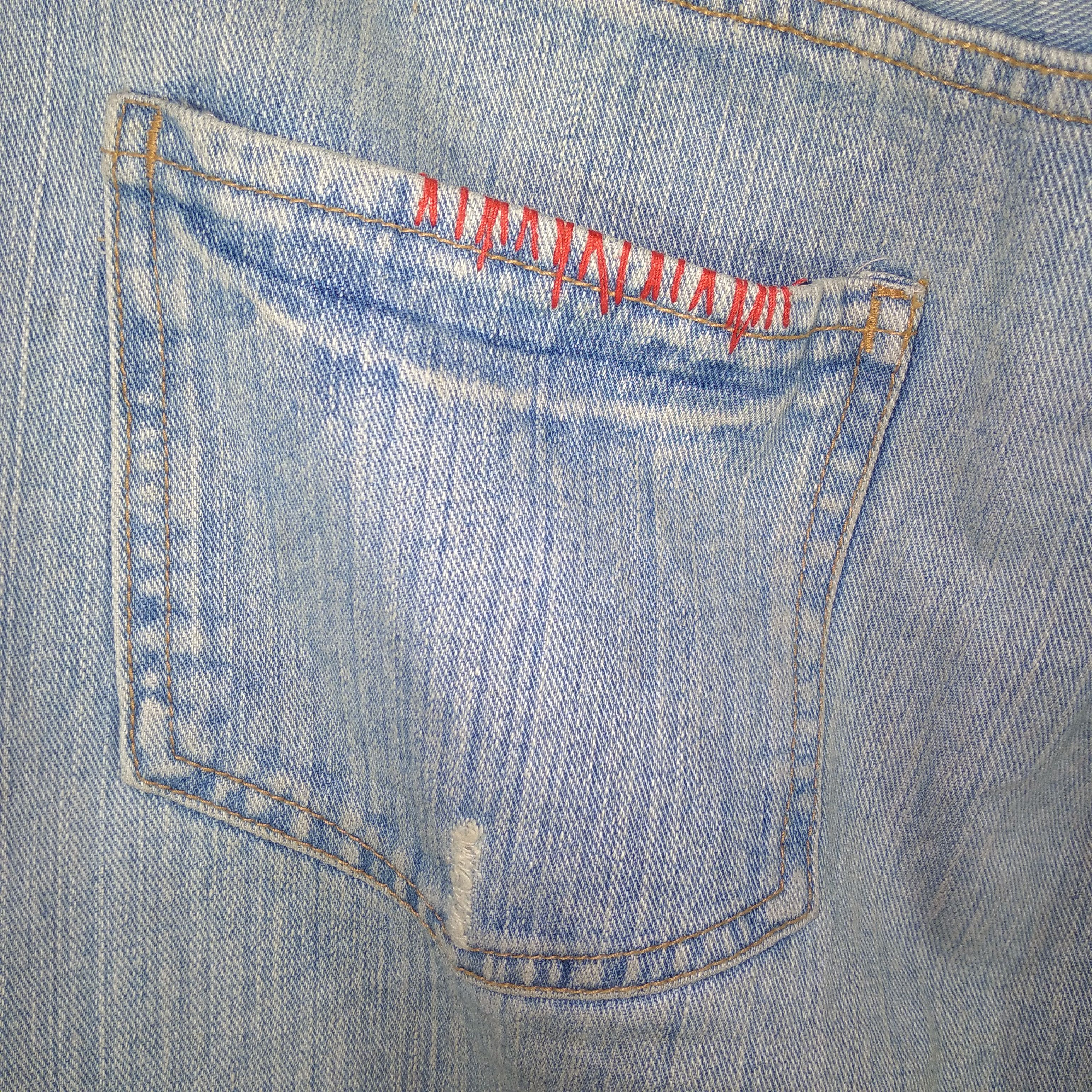 Body Glove × Vintage Vintage Body Glove Patchwork Punk Style Distressed Denim Size US 34 / EU 50 - 13 Thumbnail