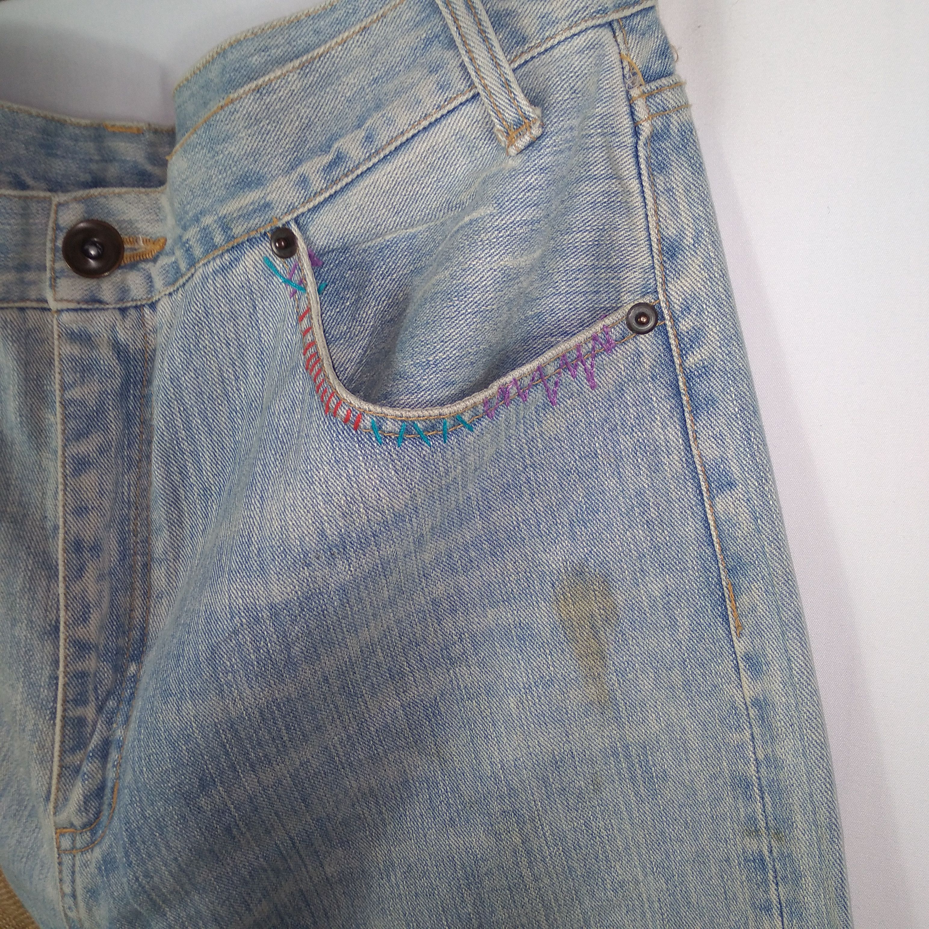 Body Glove × Vintage Vintage Body Glove Patchwork Punk Style Distressed Denim Size US 34 / EU 50 - 7 Thumbnail