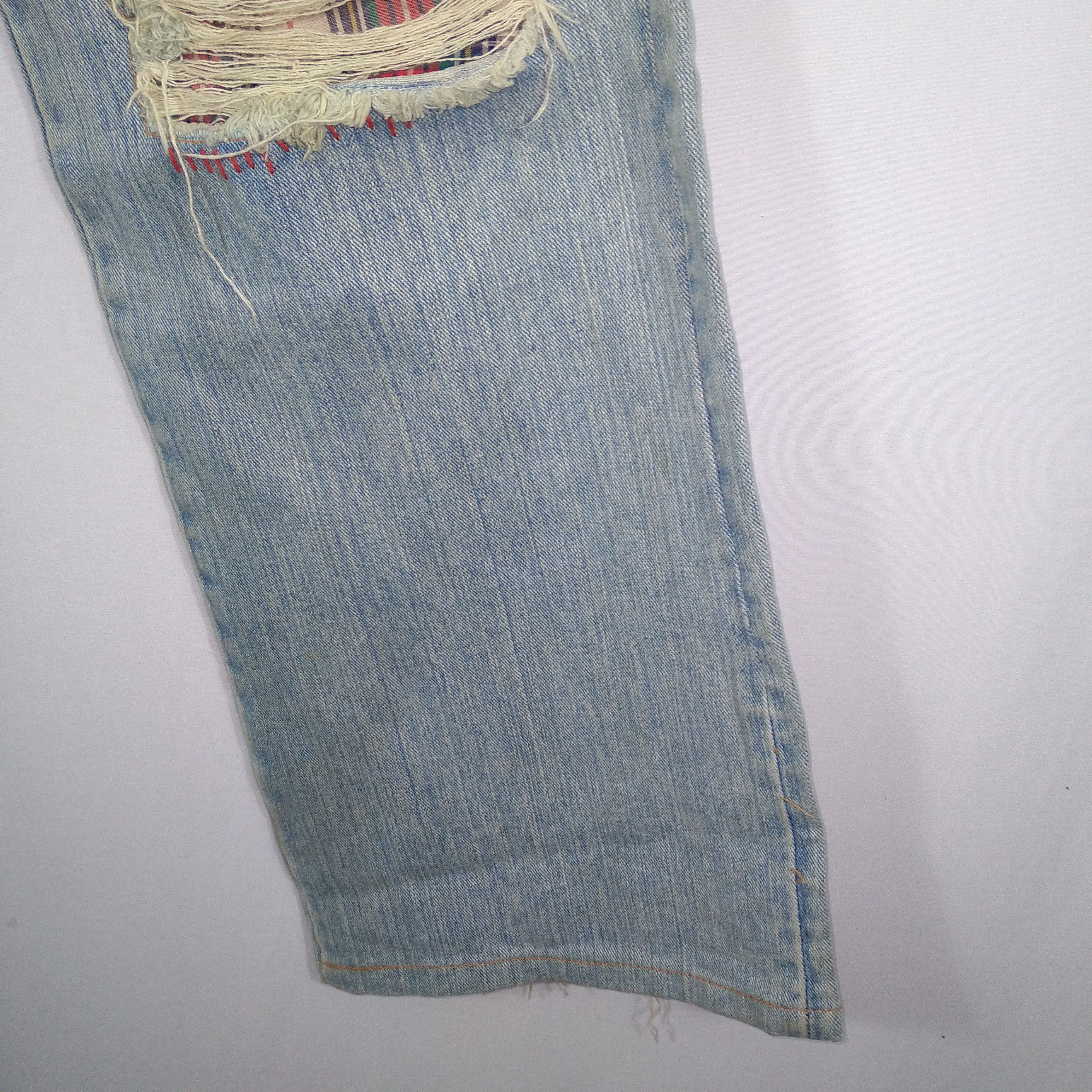 Body Glove × Vintage Vintage Body Glove Patchwork Punk Style Distressed Denim Size US 34 / EU 50 - 9 Thumbnail