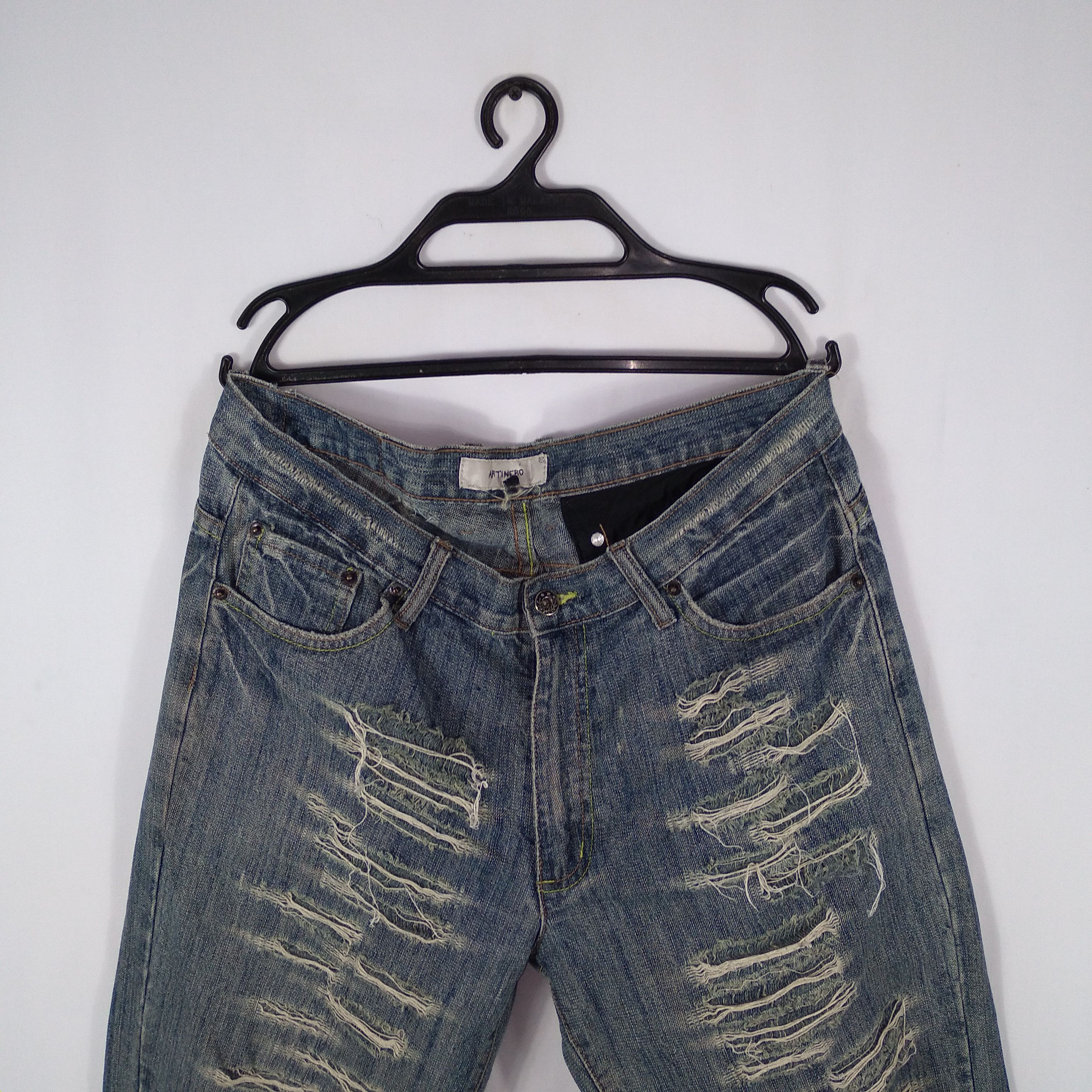 Japanese Brand × Vintage Vintage Japanese Artinero Nice Distressed Denim Jeans Size US 34 / EU 50 - 3 Thumbnail